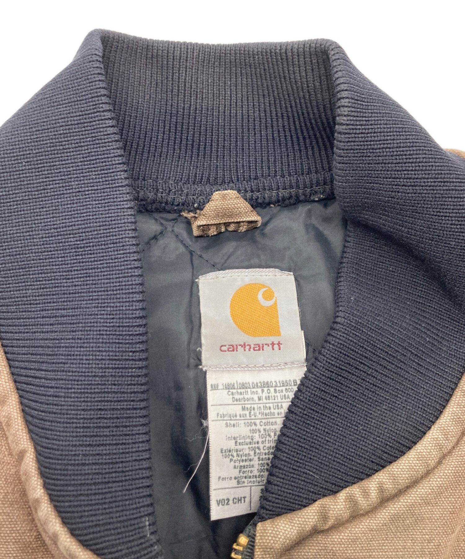 中古・古着通販】CarHartt (カーハート) ダックベスト ブラウン サイズ