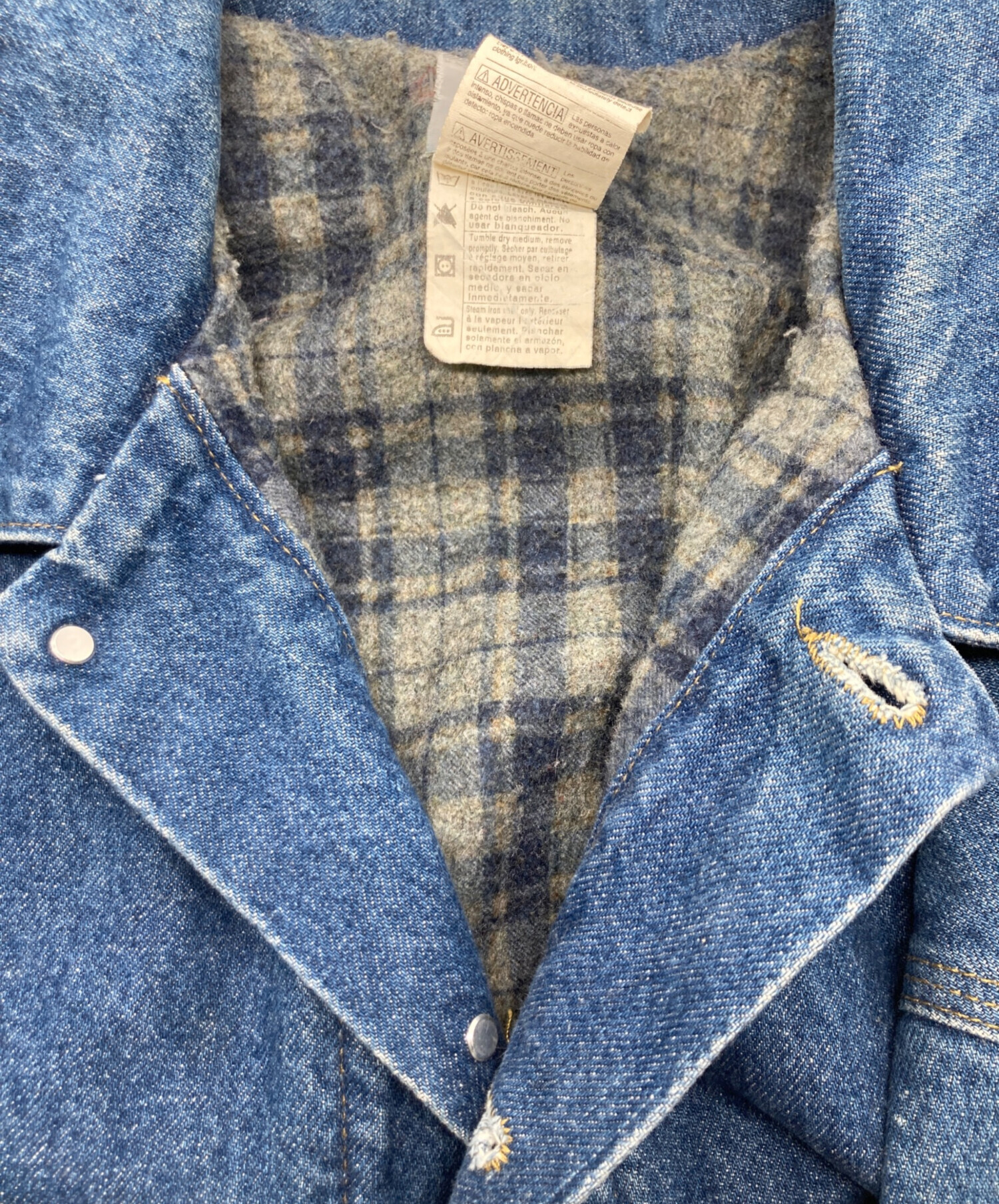 中古・古着通販】CarHartt (カーハート) Blanket Lined Denim Jacket