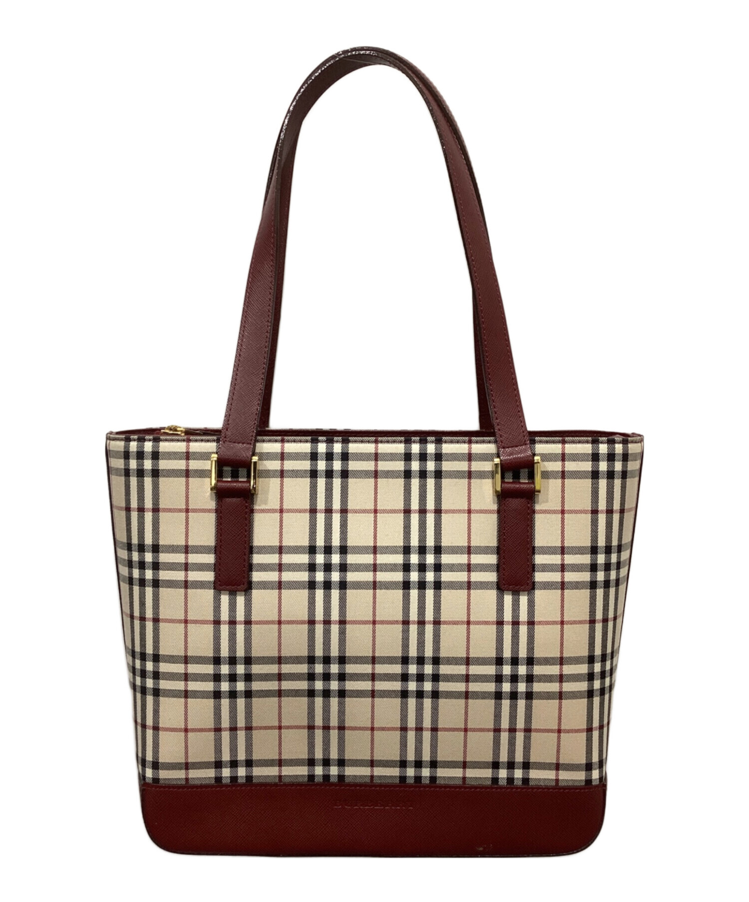 中古・古着通販】BURBERRY (バーバリー) ノバチェックトートバッグ 