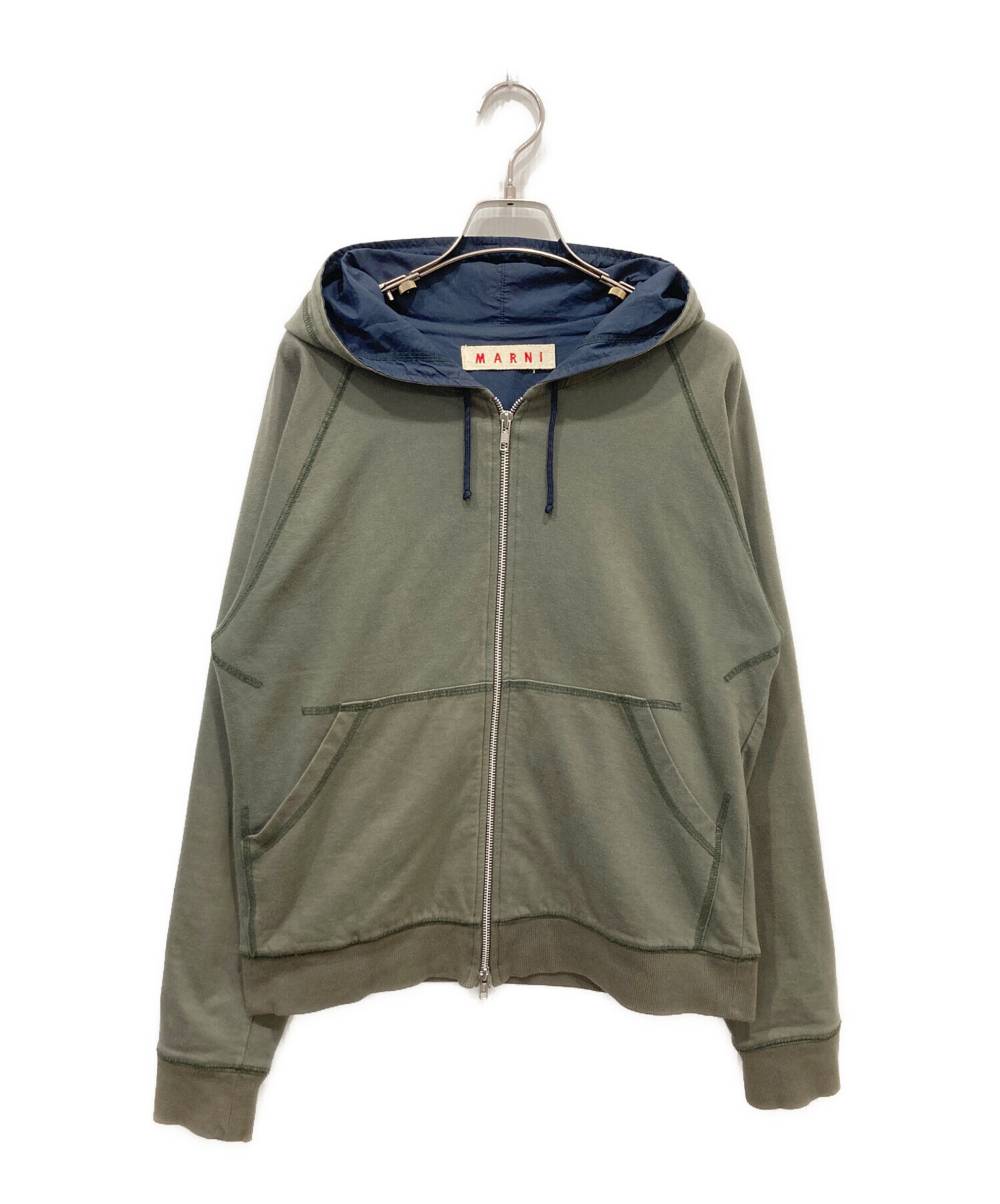 中古・古着通販】MARNI (マルニ) コットンジップパーカー グレー 