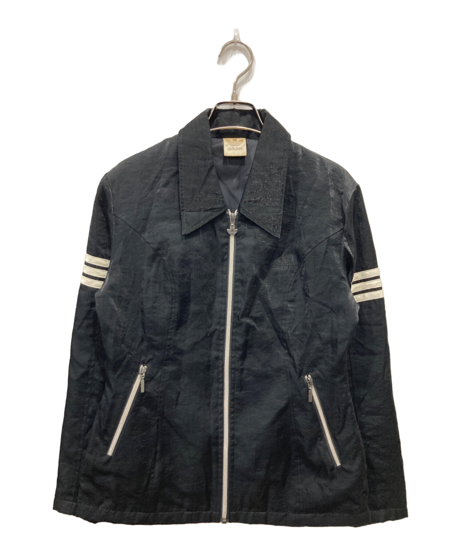 中古・古着通販】adidas (アディダス) ナイロンジャケット ブラック 