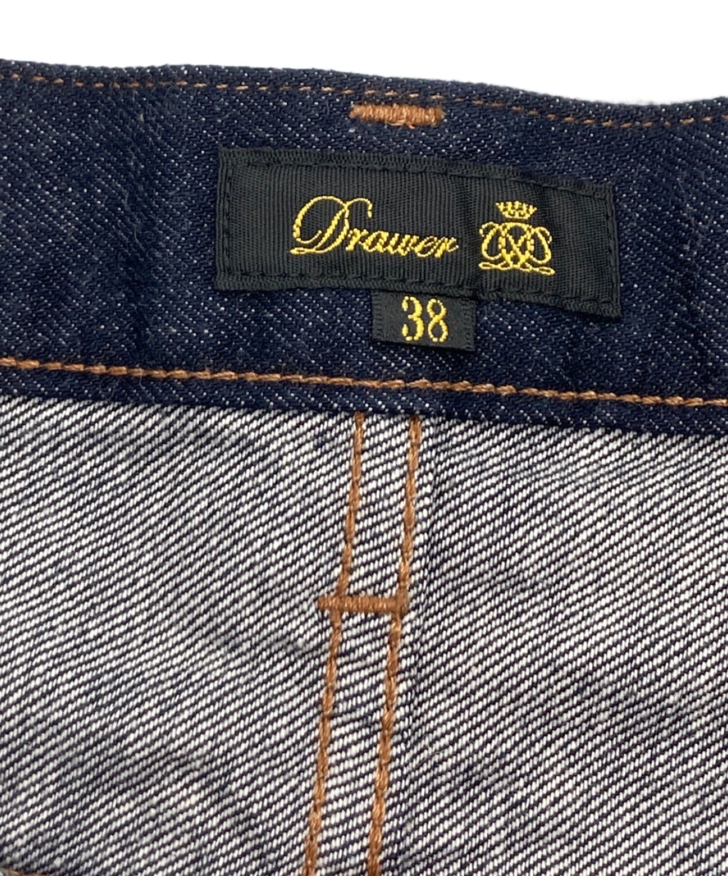 中古・古着通販】DRAWER (ドゥロワー) 5Pセンタープレスデニムパンツ