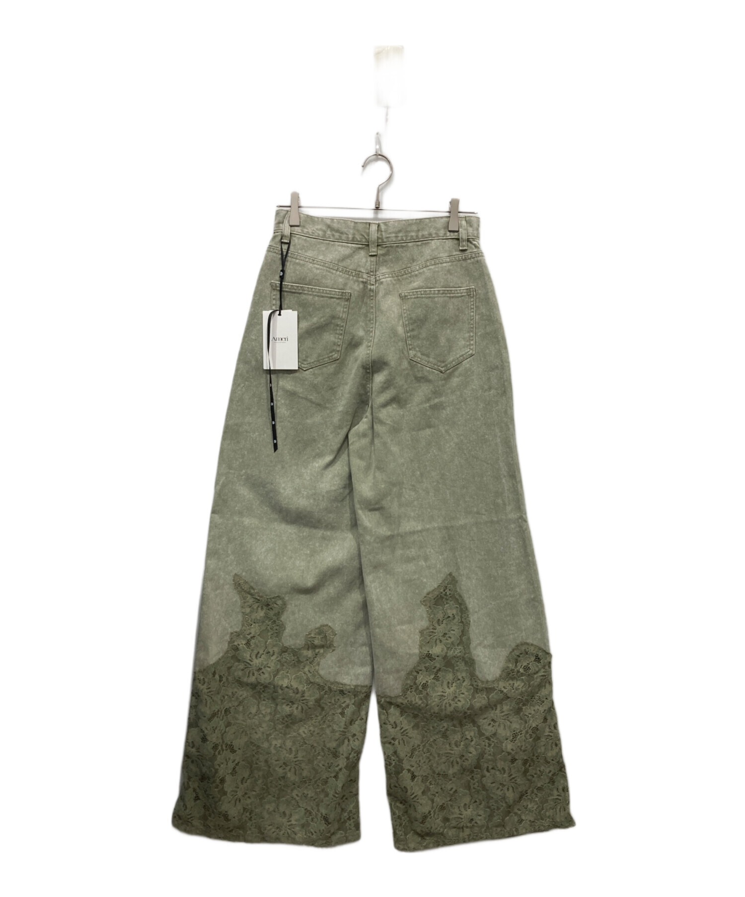 中古・古着通販】Ameri (アメリ) LACE DOCKING FADE DENIM PANTS