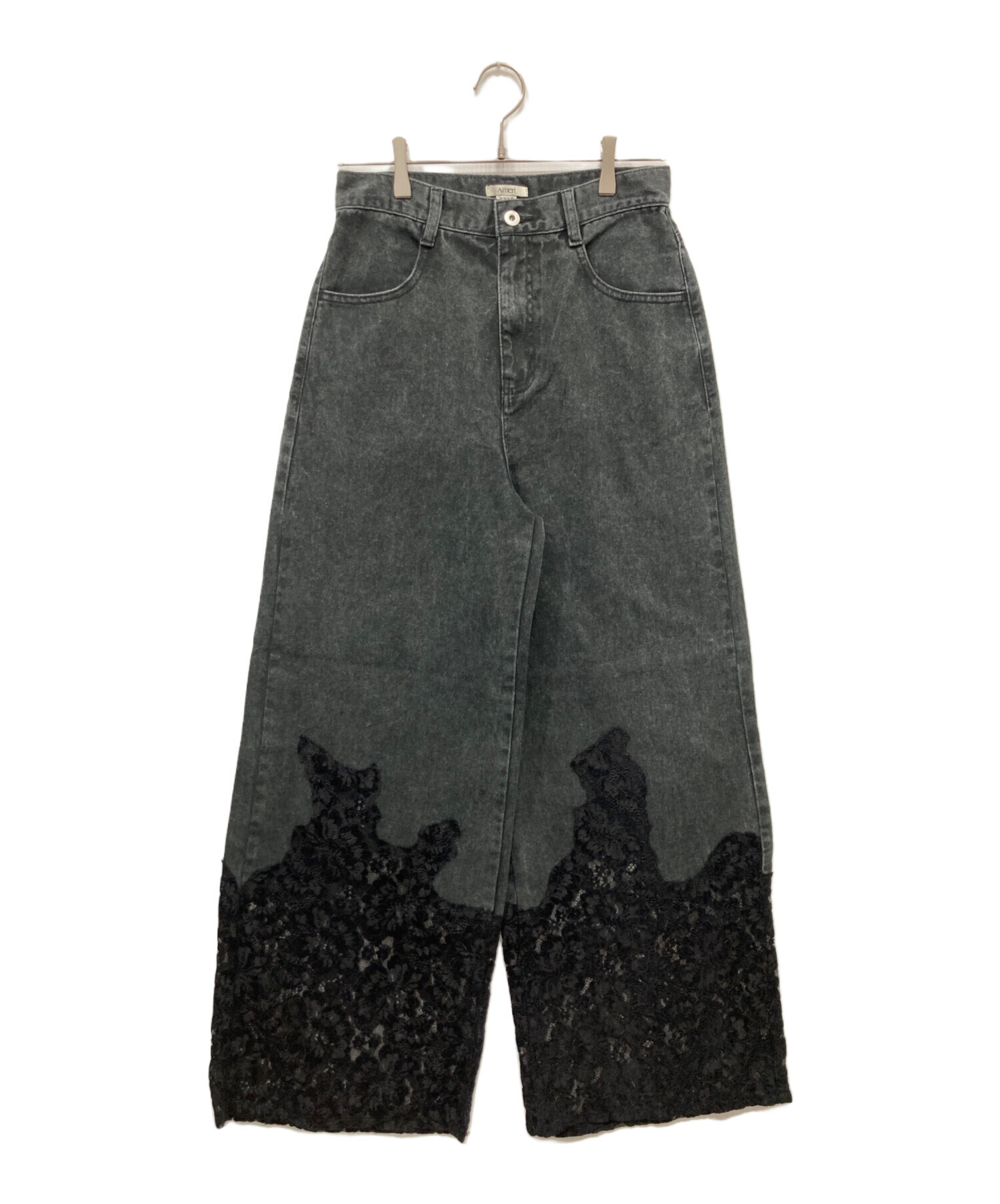 中古・古着通販】Ameri (アメリ) LACE DOCKING FADE DENIM PANTS