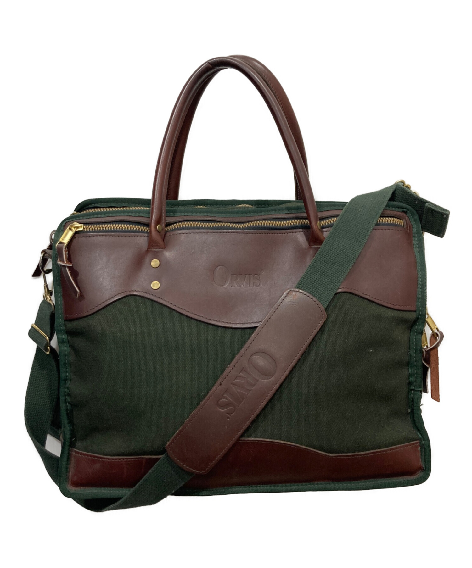 中古・古着通販】orvis (オービス) キャンバスレザー ダッフルバッグ