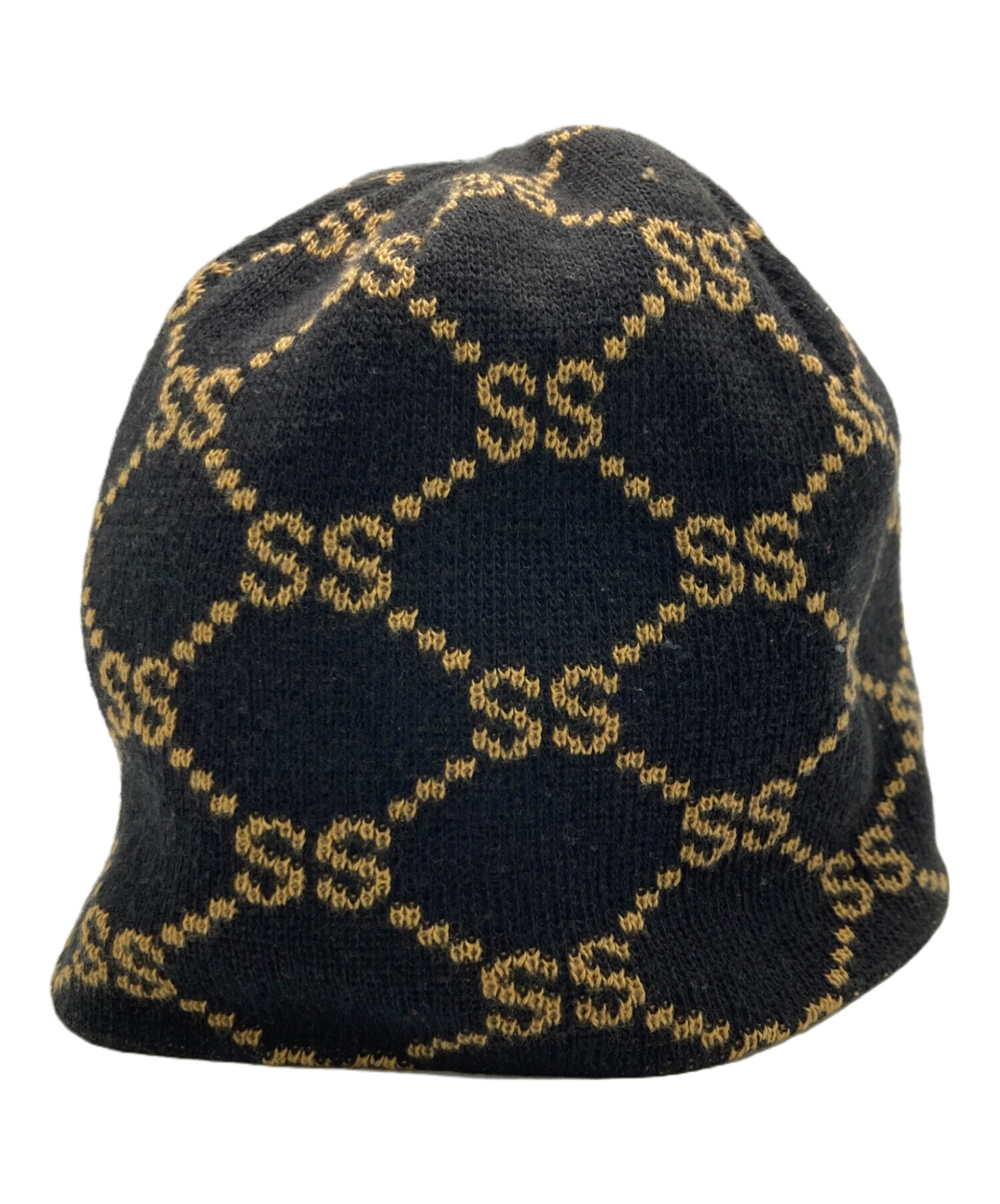 90s OLD STUSSY SSリンク モノグラム ビーニー 中古・古着通販】stussy (ステューシー) SSリンクモノグラムビーニー