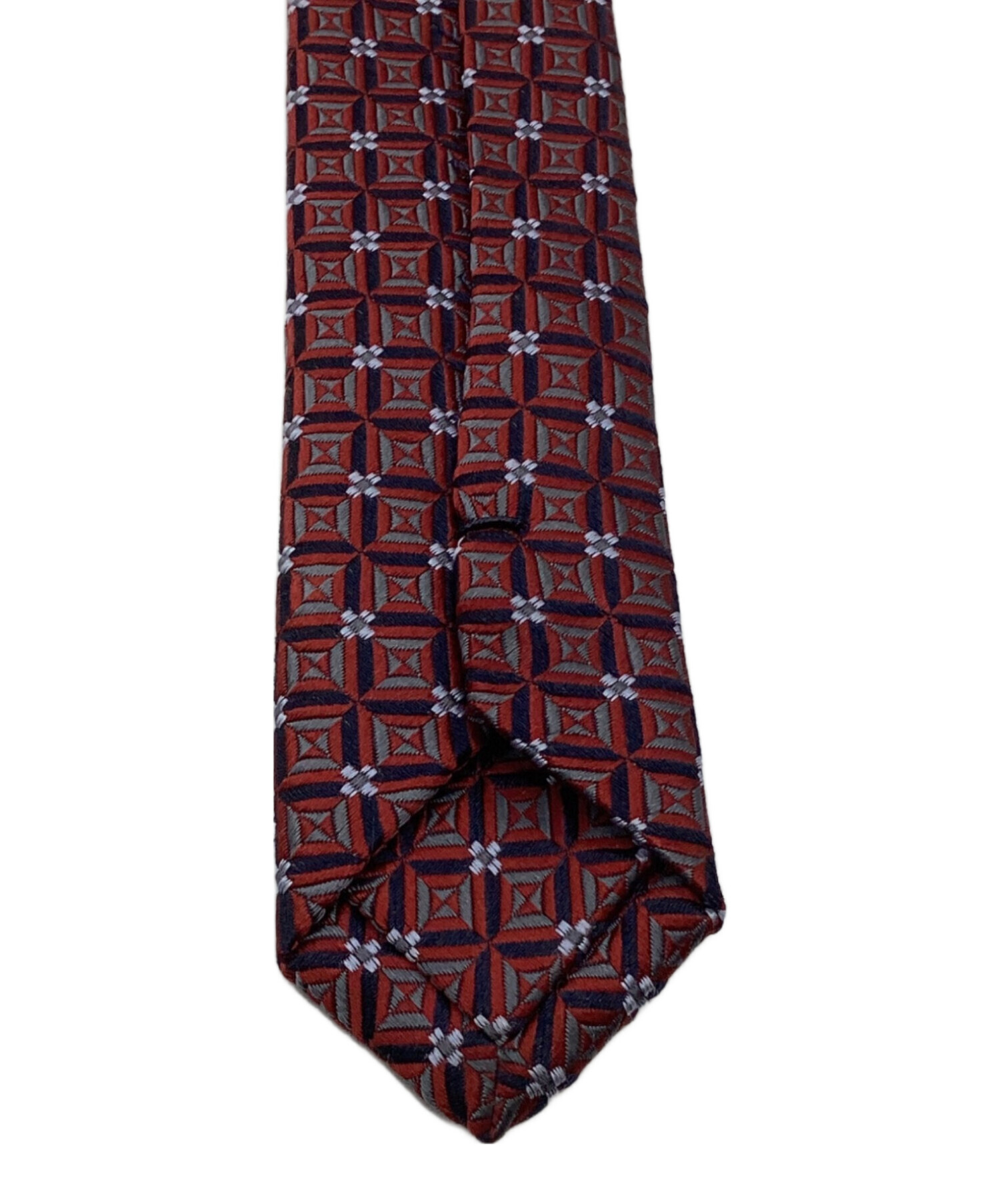 中古・古着通販】PRADA (プラダ) シルクネクタイ レッド サイズ