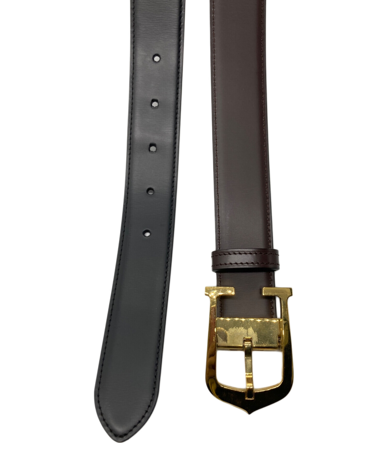 中古・古着通販】Cartier (カルティエ) Cアロンジェベルト ブラウン