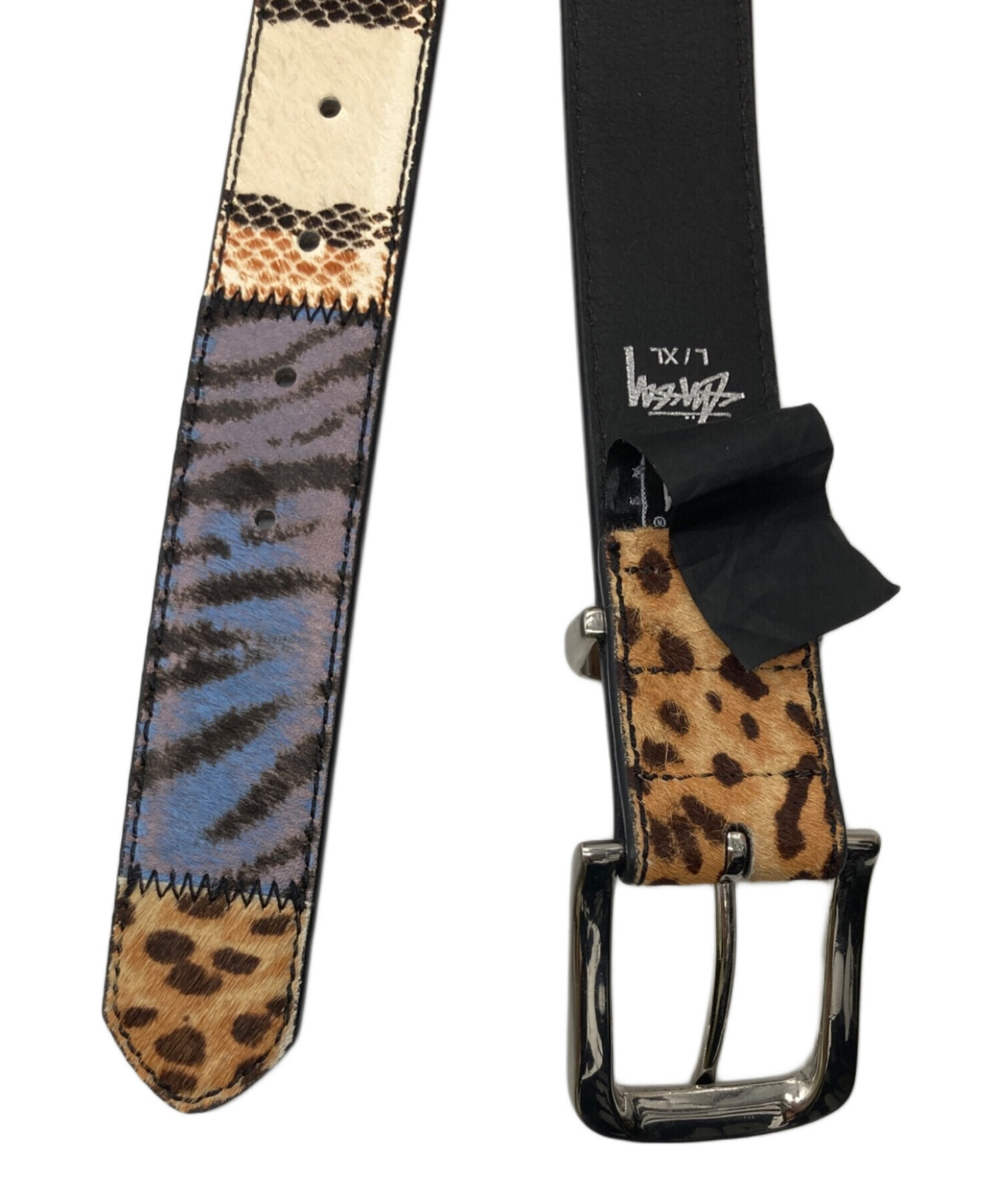 美品 Stussy MIXED ANIMAL PRINT BELT 中古・古着通販】stussy (ステューシー) MIXED ANIMAL PRINT BELT