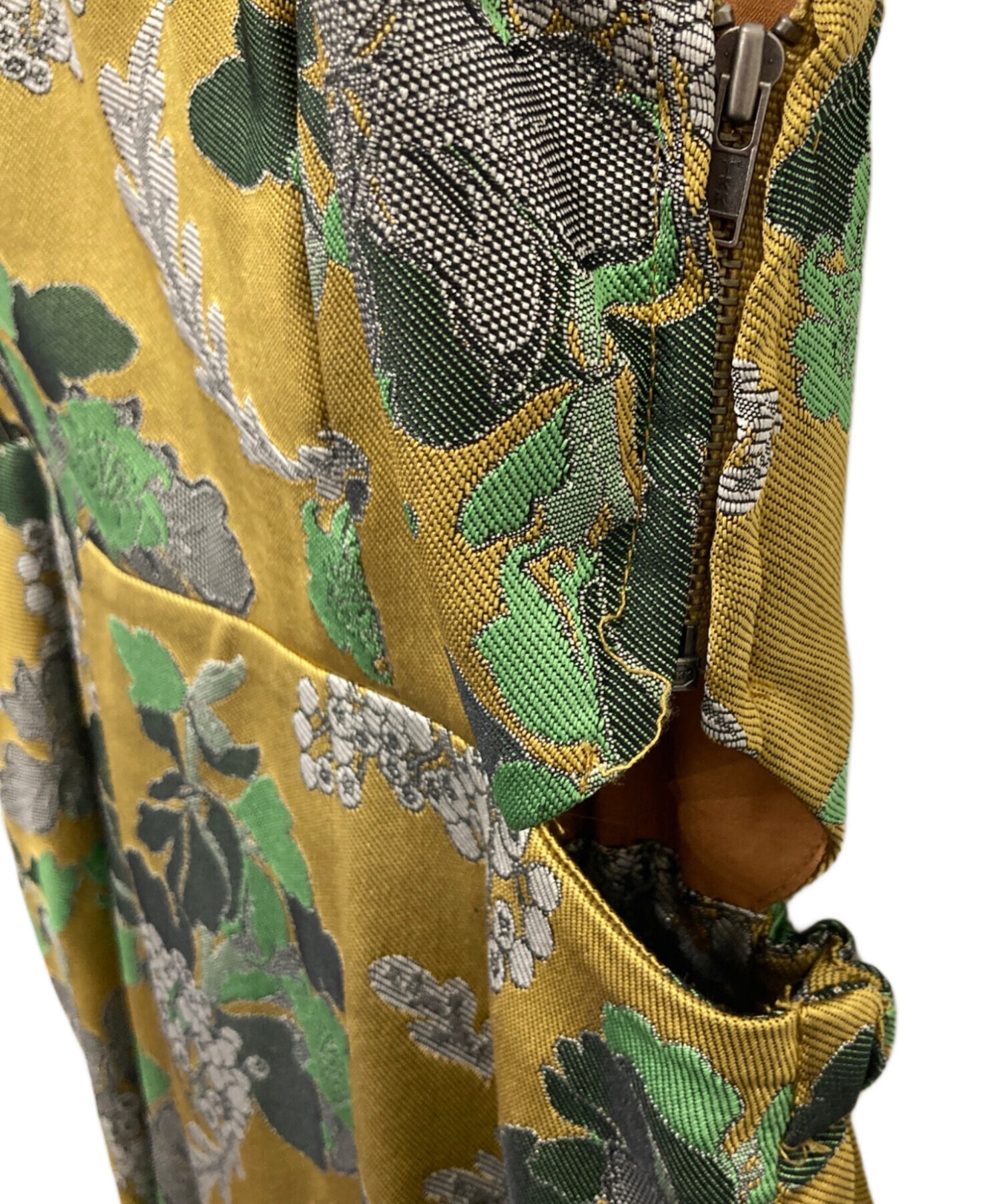 中古・古着通販】AMERI (アメリ) BERRY JACQUARD DRESS/S ブラウン