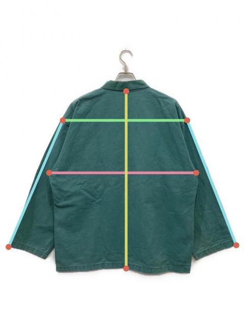 【60年代】 レア色 グリーン・カーキ/イギリス製 フィッシャーマン スモック 中古・古着通販】USED (ユーズド) フレンチワーク フィッシャーマン