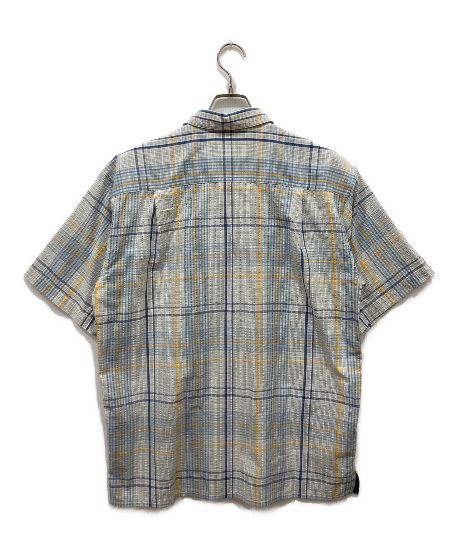 中古・古着通販】Patagonia (パタゴニア) 半袖チェックシャツ ブルー