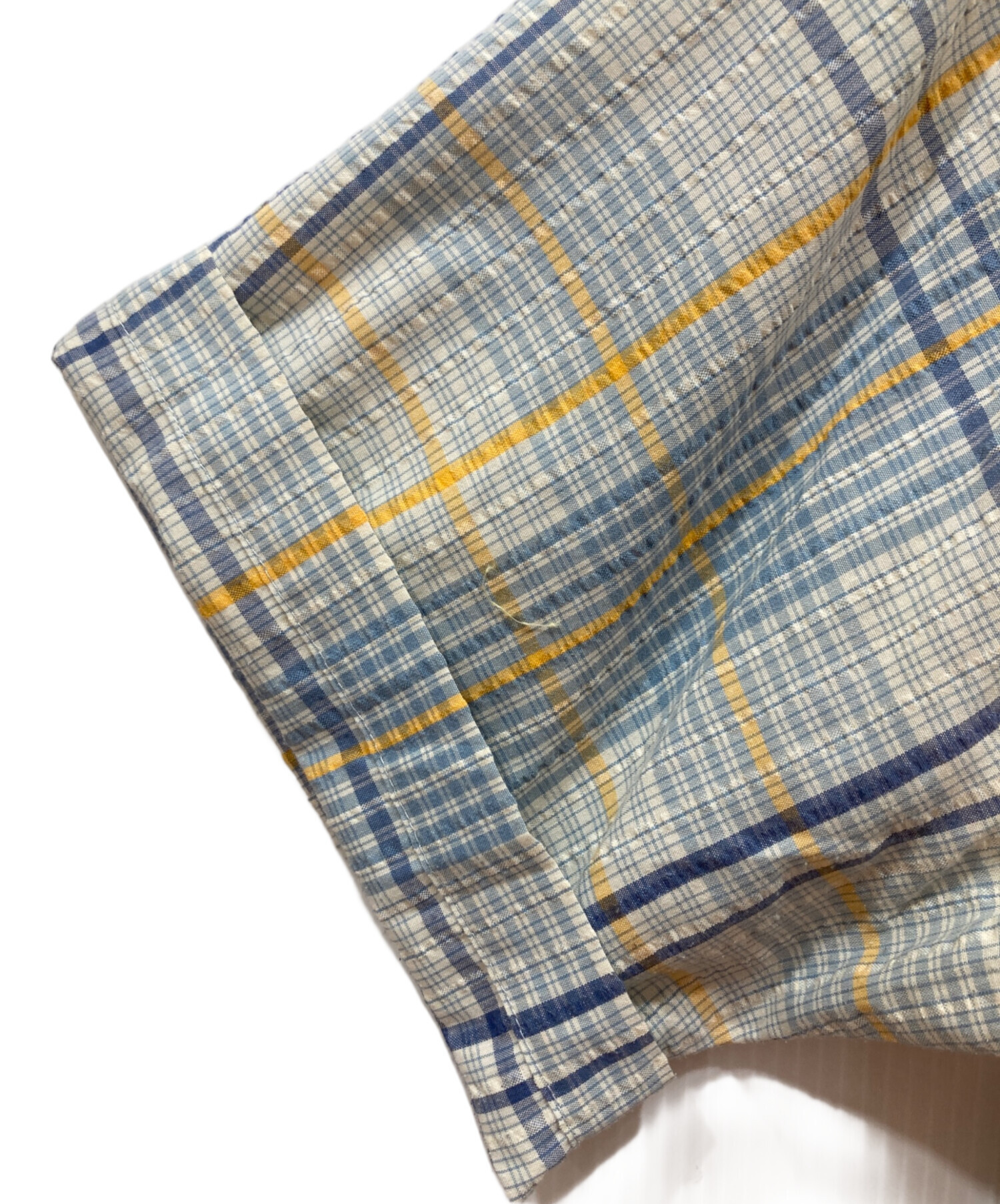 中古・古着通販】Patagonia (パタゴニア) 半袖チェックシャツ ブルー