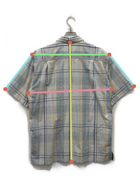 中古・古着通販】Patagonia (パタゴニア) 半袖チェックシャツ ブルー