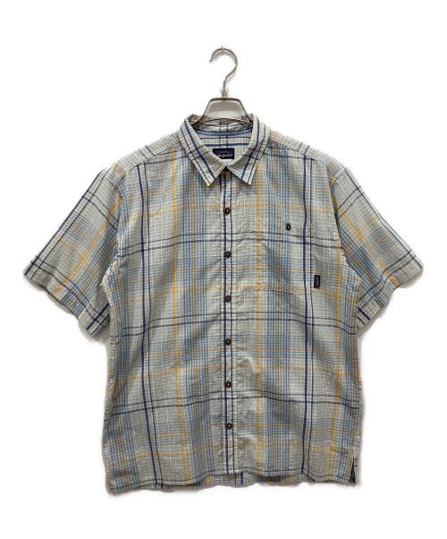 中古・古着通販】Patagonia (パタゴニア) 半袖チェックシャツ ブルー