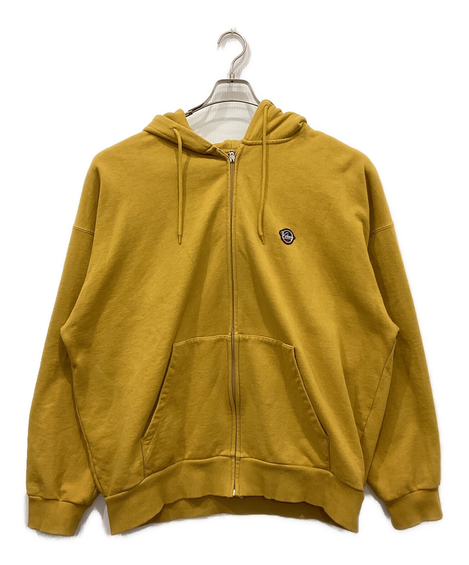 中古・古着通販】KEBOZ (ケボズ) ジップパーカー イエロー サイズ:XXL