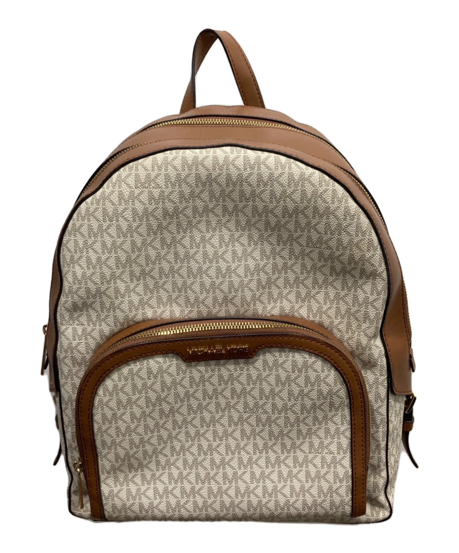 未使用☆MICHAEL KORSマイケルコースリュックバッグパックビッグサイズ 中古・古着通販】MICHAEL KORS (マイケル・コース) リュック ホワイト