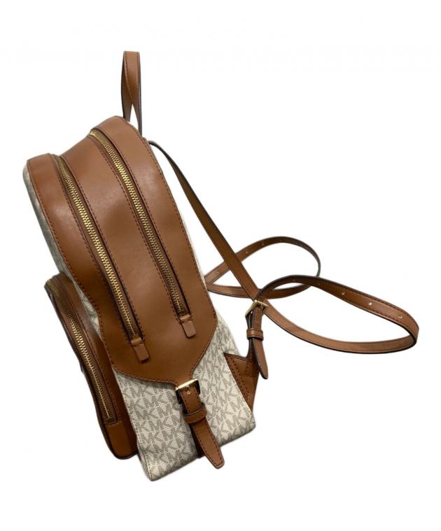 未使用☆MICHAEL KORSマイケルコースリュックバッグパックビッグサイズ 中古・古着通販】MICHAEL KORS (マイケル・コース) リュック ホワイト