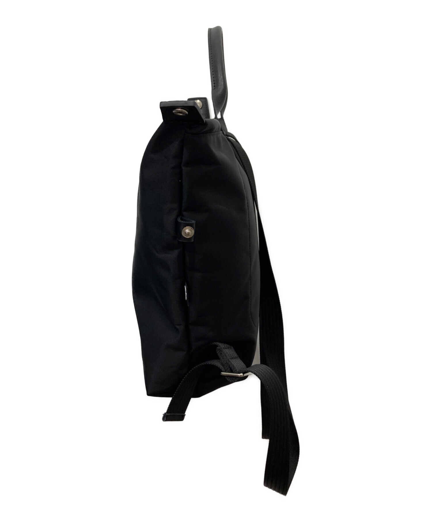 中古・古着通販】LONGCHAMP (ロンシャン) 2WAYリュック ブラック 