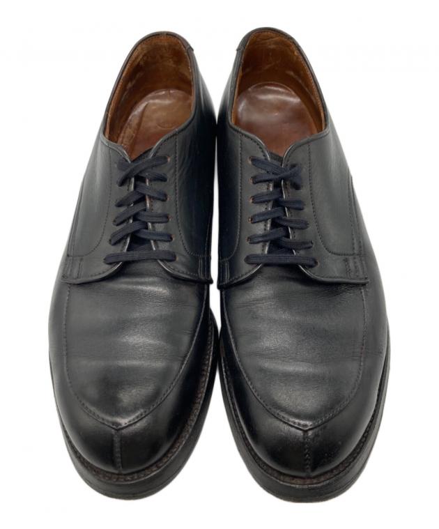 vintage 旧ロゴ Alden オールデン 黒 Vチップ カーフ 革靴 中古・古着通販】Alden (オールデン) Vチップシューズ ブラック サイズ