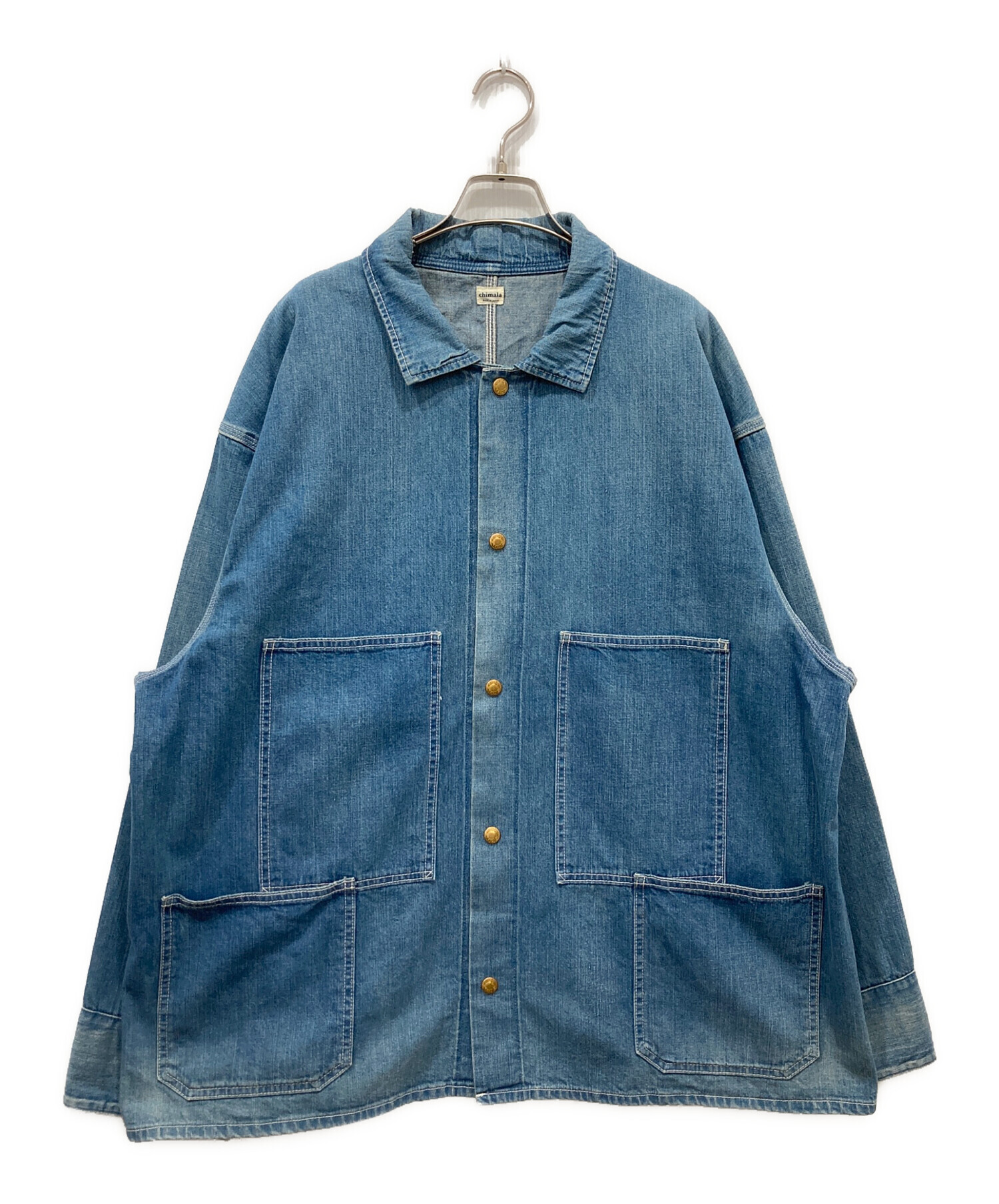 中古・古着通販】chimala (チマラ) デニムカバーオール インディゴ