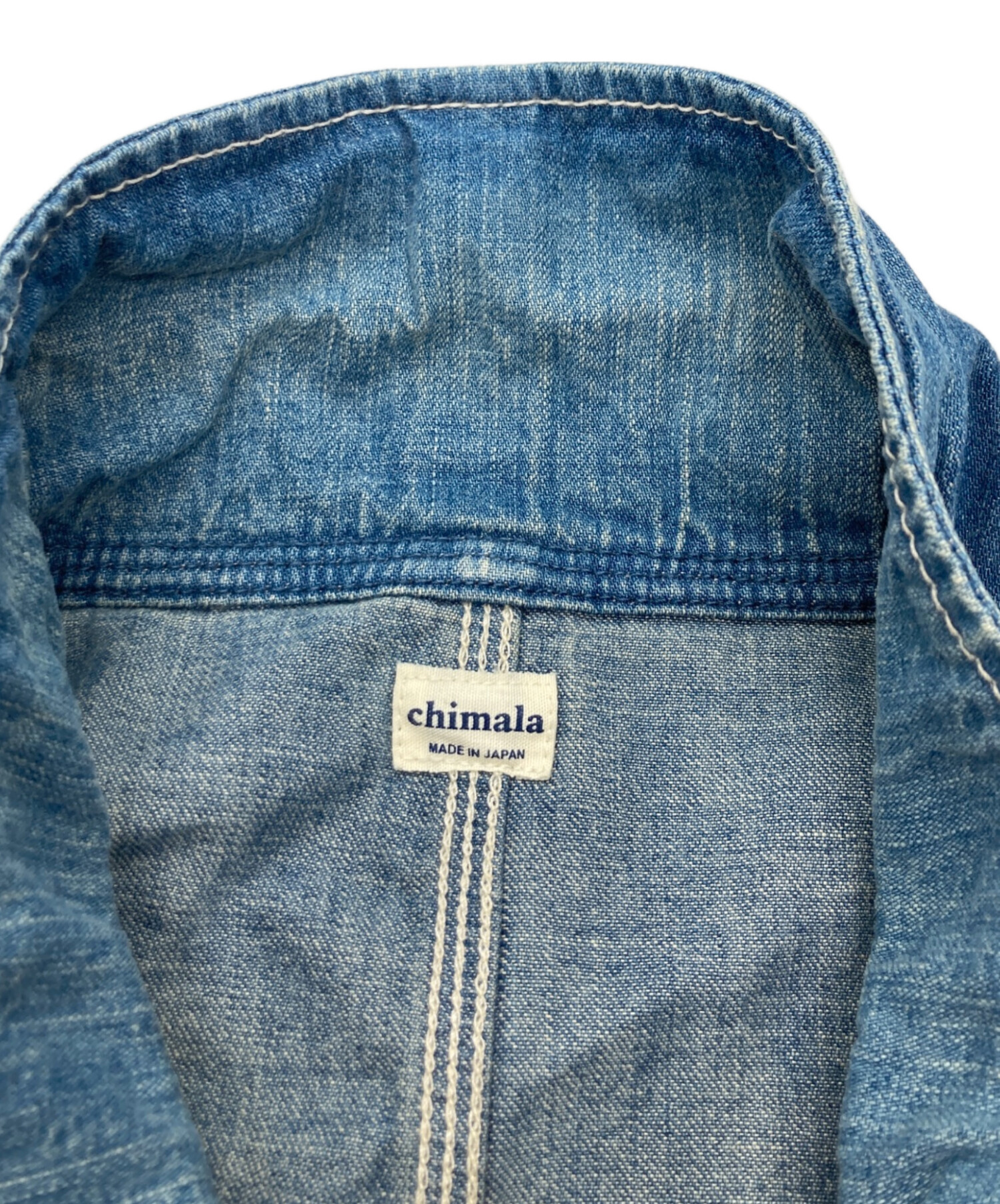 中古・古着通販】chimala (チマラ) デニムカバーオール インディゴ
