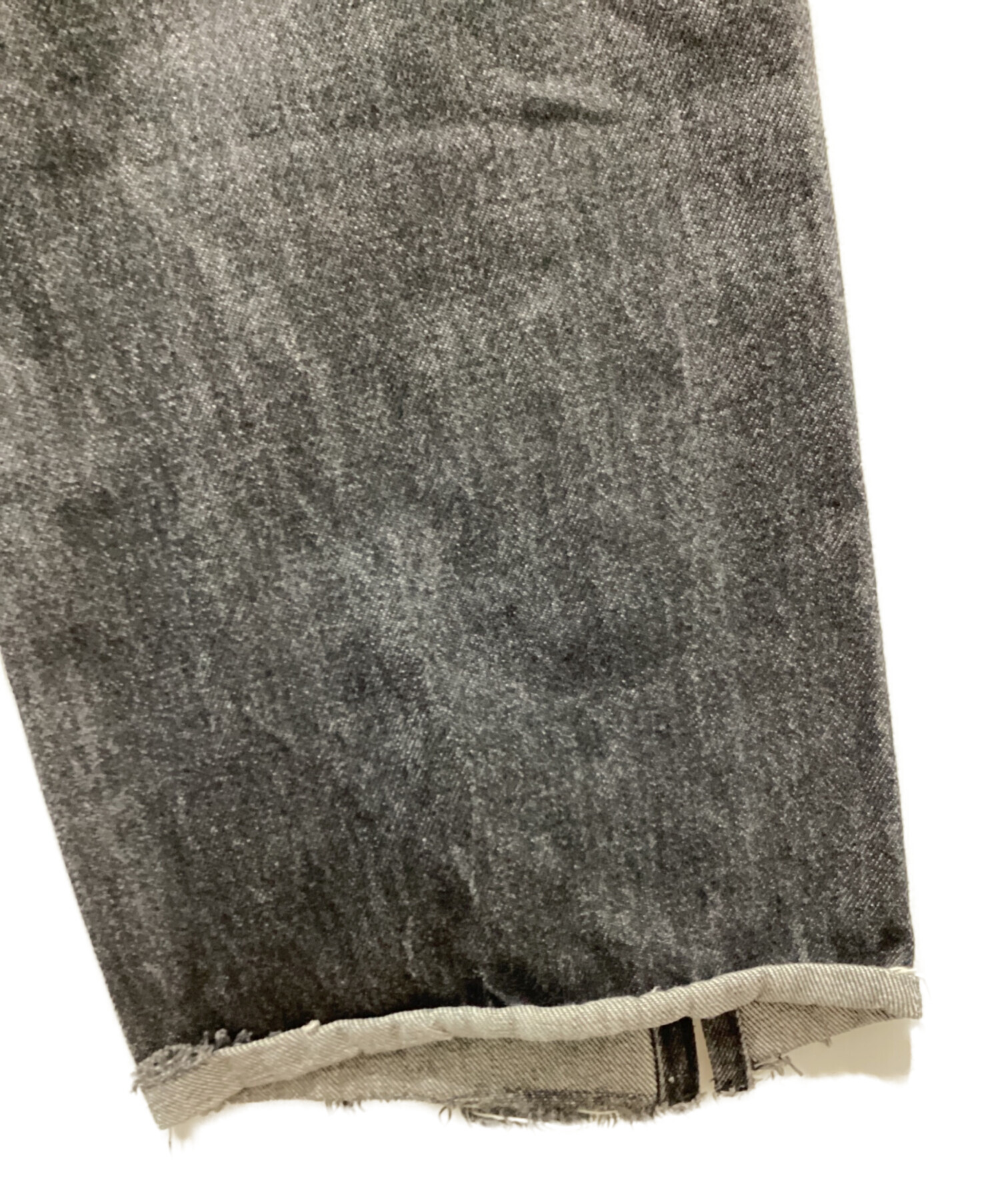中古・古着通販】kaiko (カイコー) BUG DENIM PANT ONEWASH ブラック