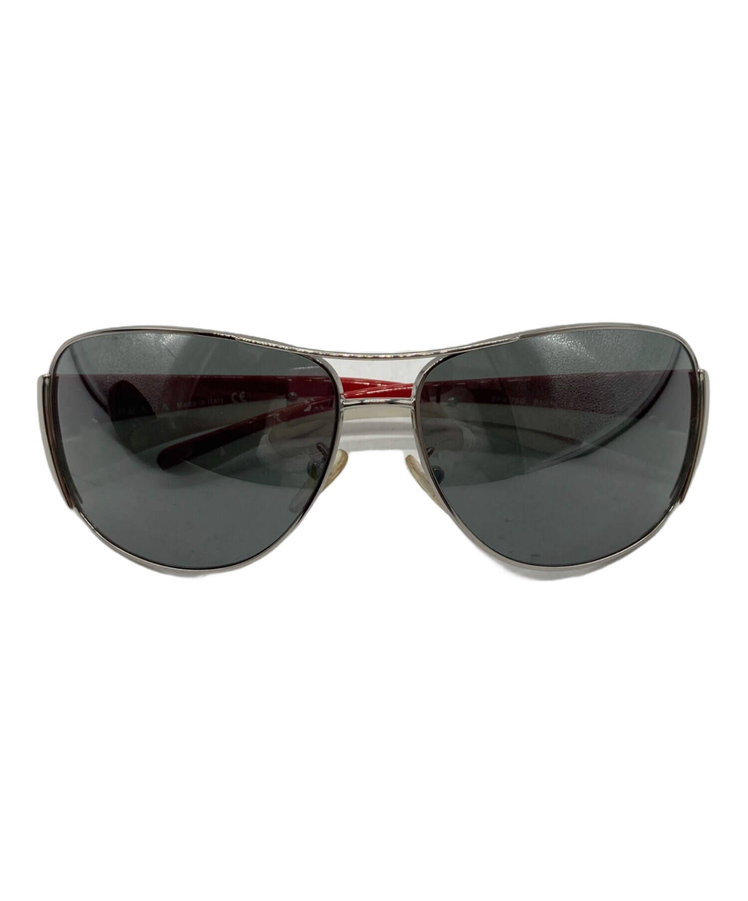中古・古着通販】PRADA (プラダ) サングラス レッド×ホワイト サイズ