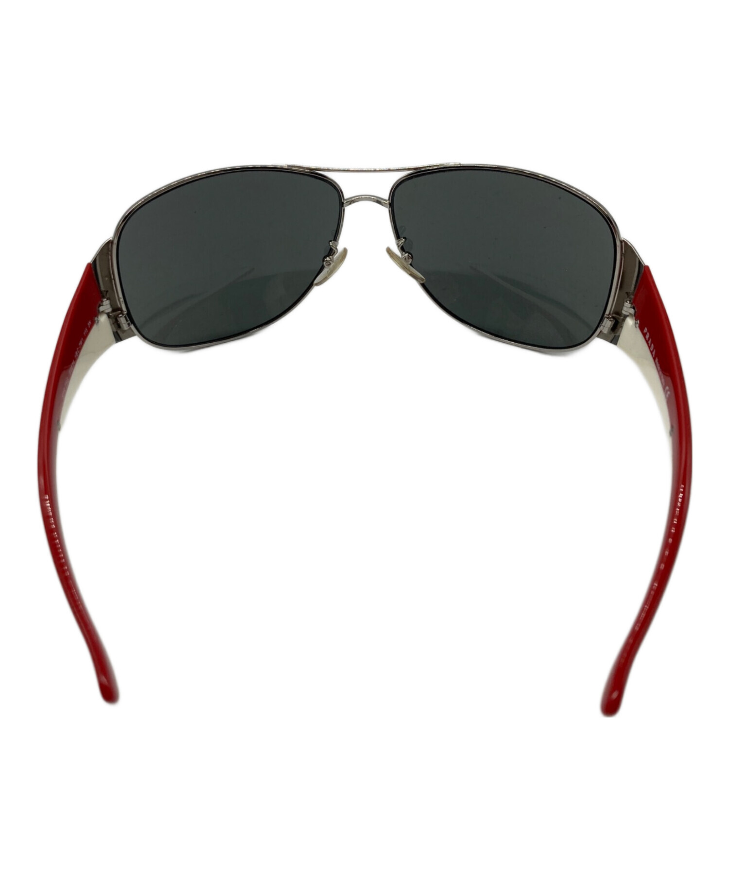 【中古品】PRADA サングラス 中古・古着通販】PRADA (プラダ) サングラス レッド×ホワイト サイズ