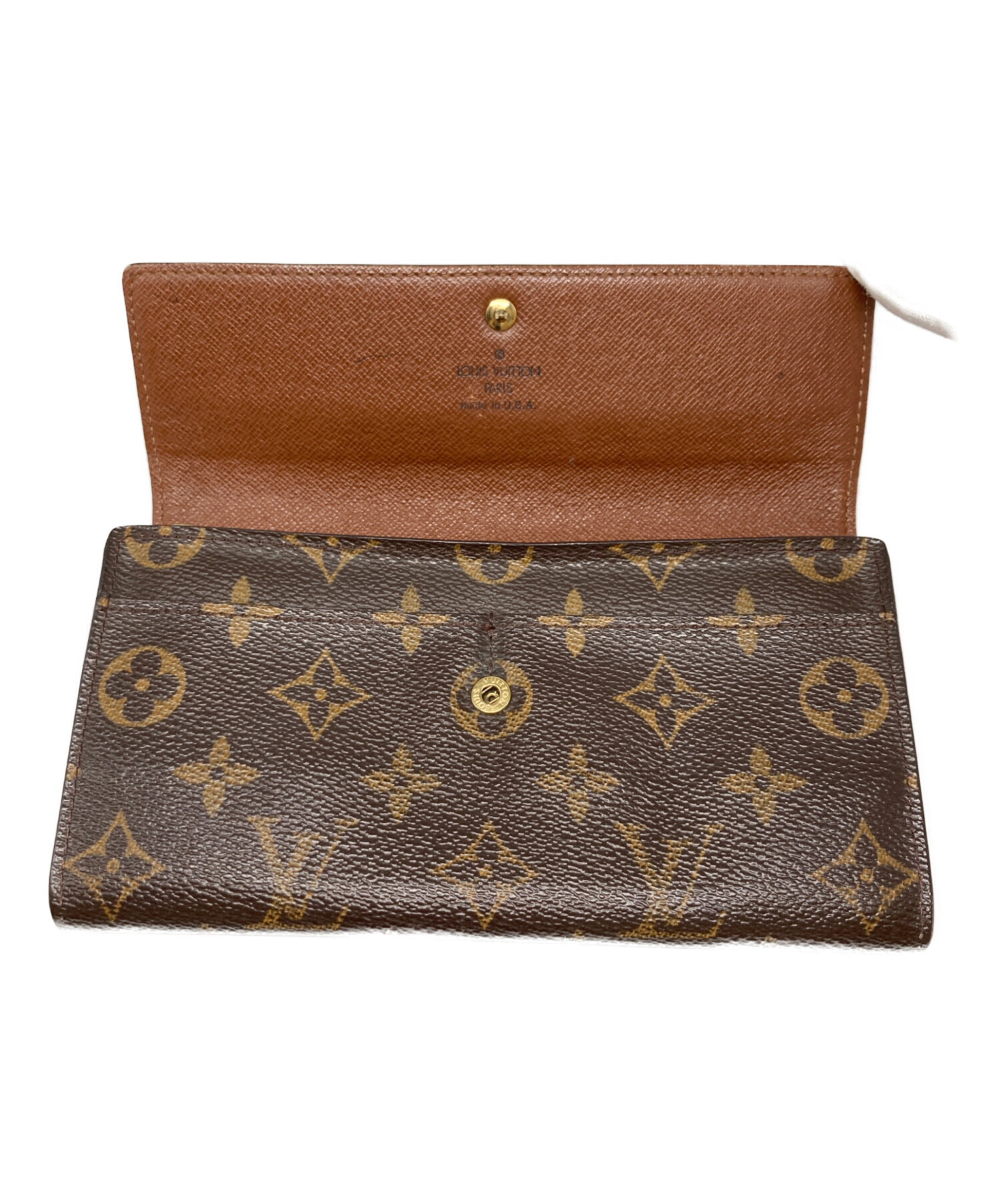 中古・古着通販】LOUIS VUITTON (ルイ ヴィトン) 長財布 ブラウン