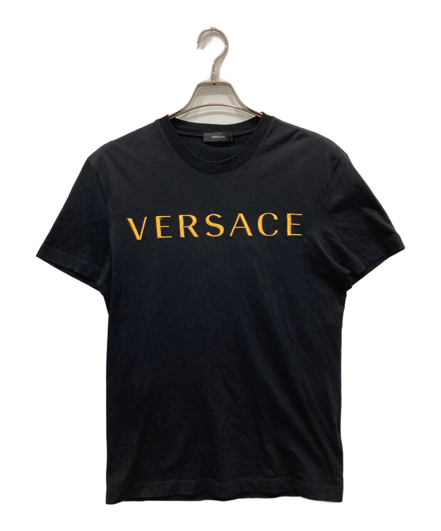 中古・古着通販】VERSACE (ヴェルサーチェ) 刺繍Tシャツ ブラック