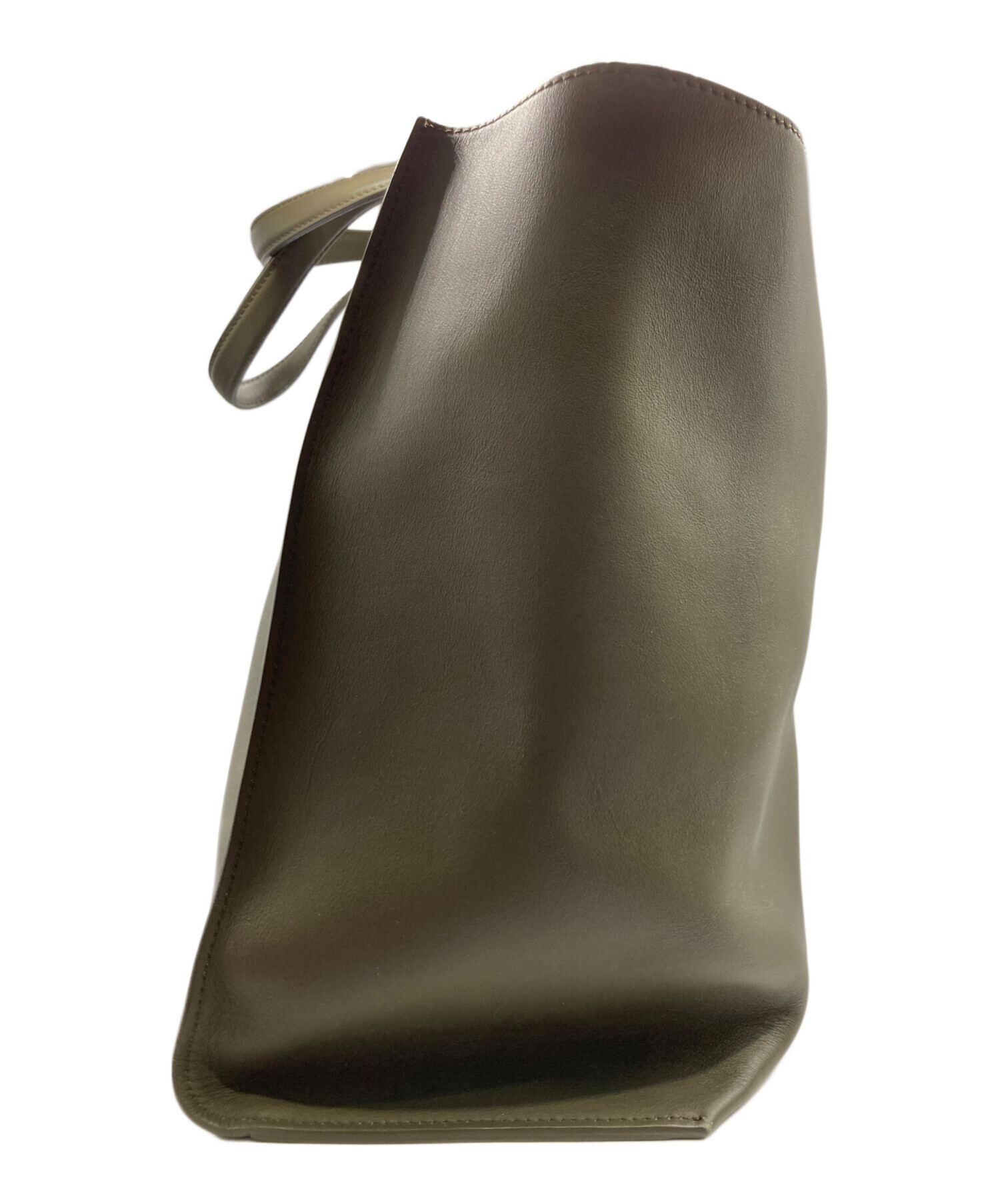 中古・古着通販】FARO (ファーロ) スムースレザートートバッグ カーキ