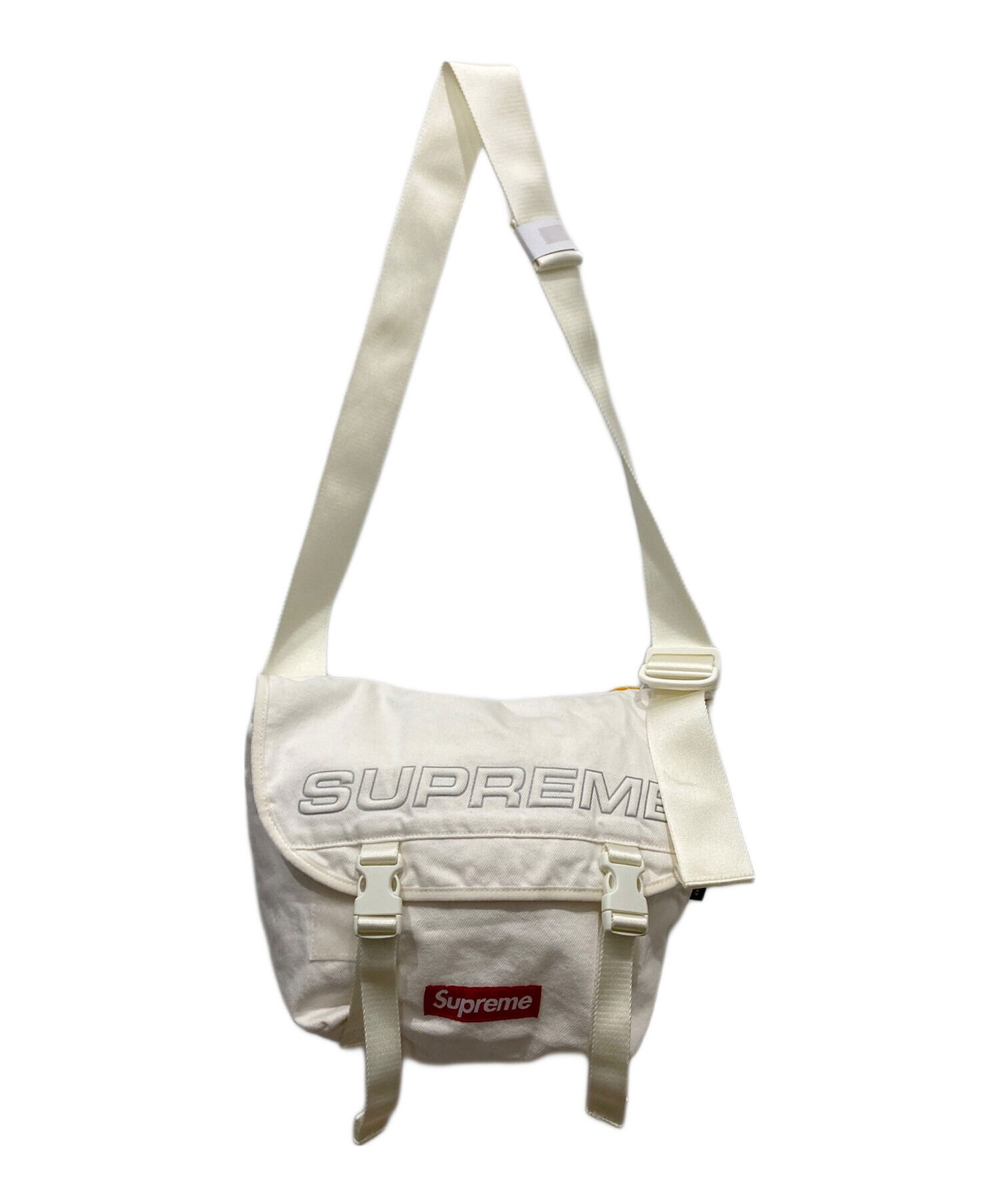 Supreme メッセンジャーバッグ ホワイト 未使用 中古・古着通販】SUPREME (シュプリーム) 25FW Denim Messenger Bag