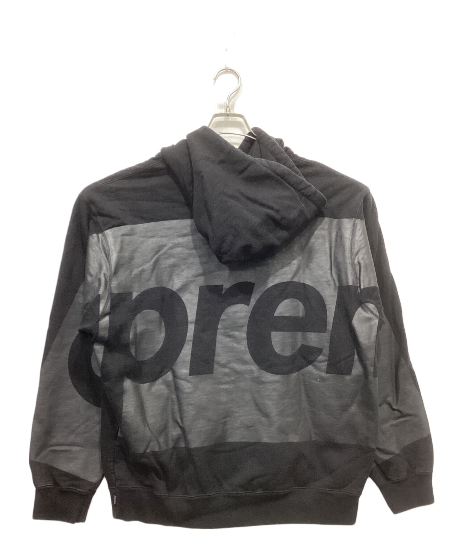 Supreme ブラック パーカー Large 中古・古着通販】Supreme (シュプリーム) Big Logo Hooded Sweatshirt