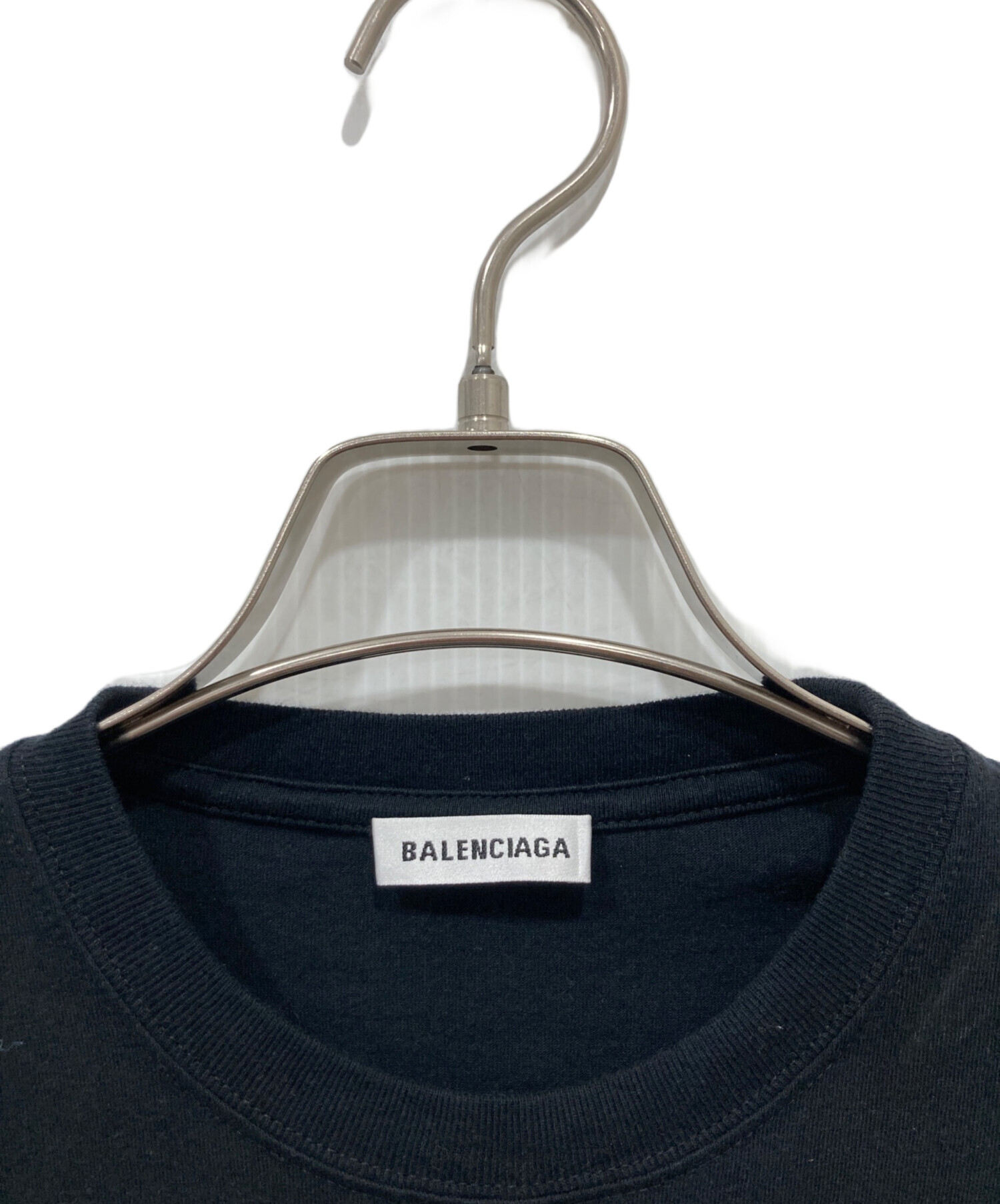 中古・古着通販】BALENCIAGA (バレンシアガ) プリントTシャツ ブラック 