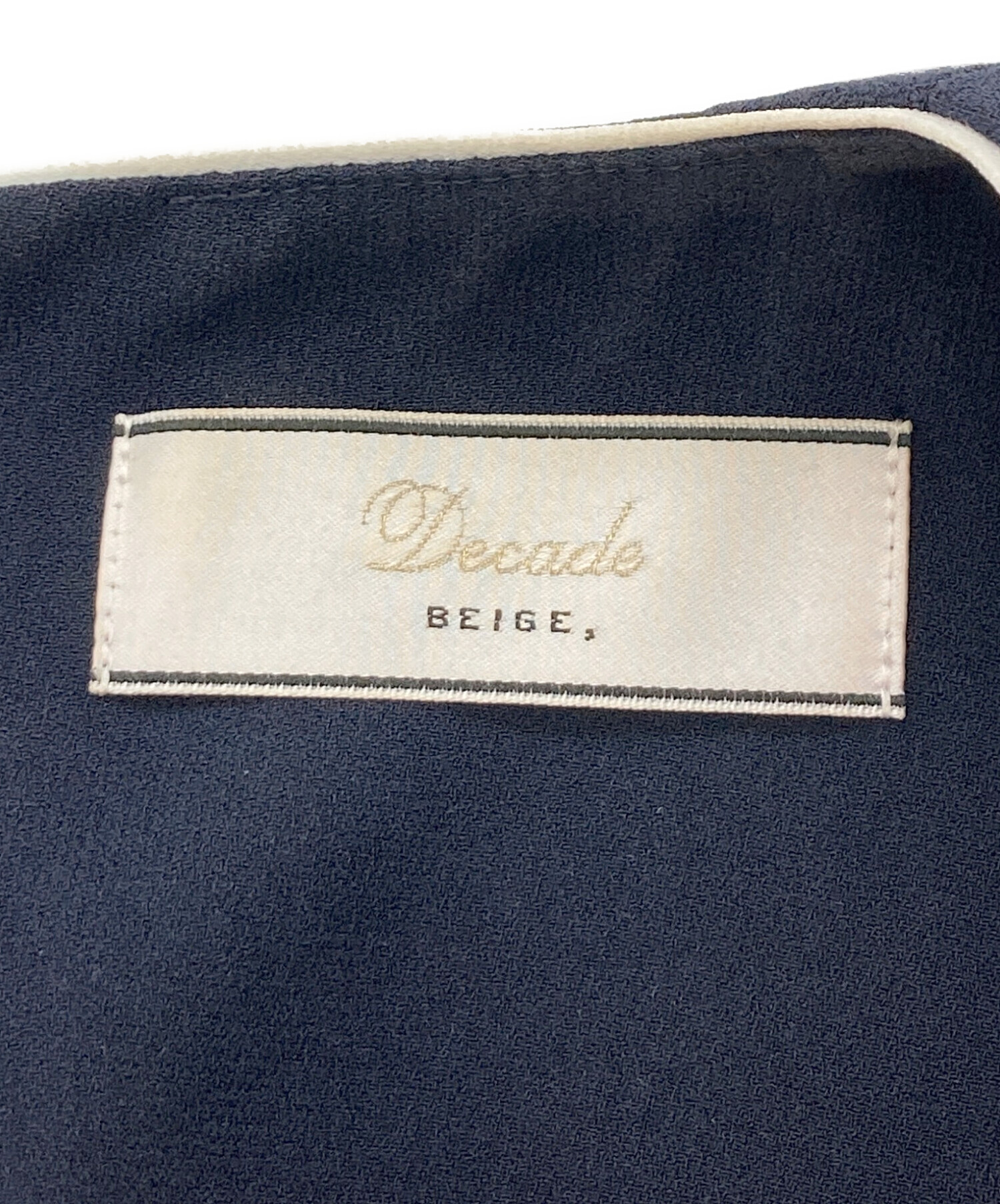 中古・古着通販】BEIGE (ベイジ) CINDY クルーネックドレス ネイビー