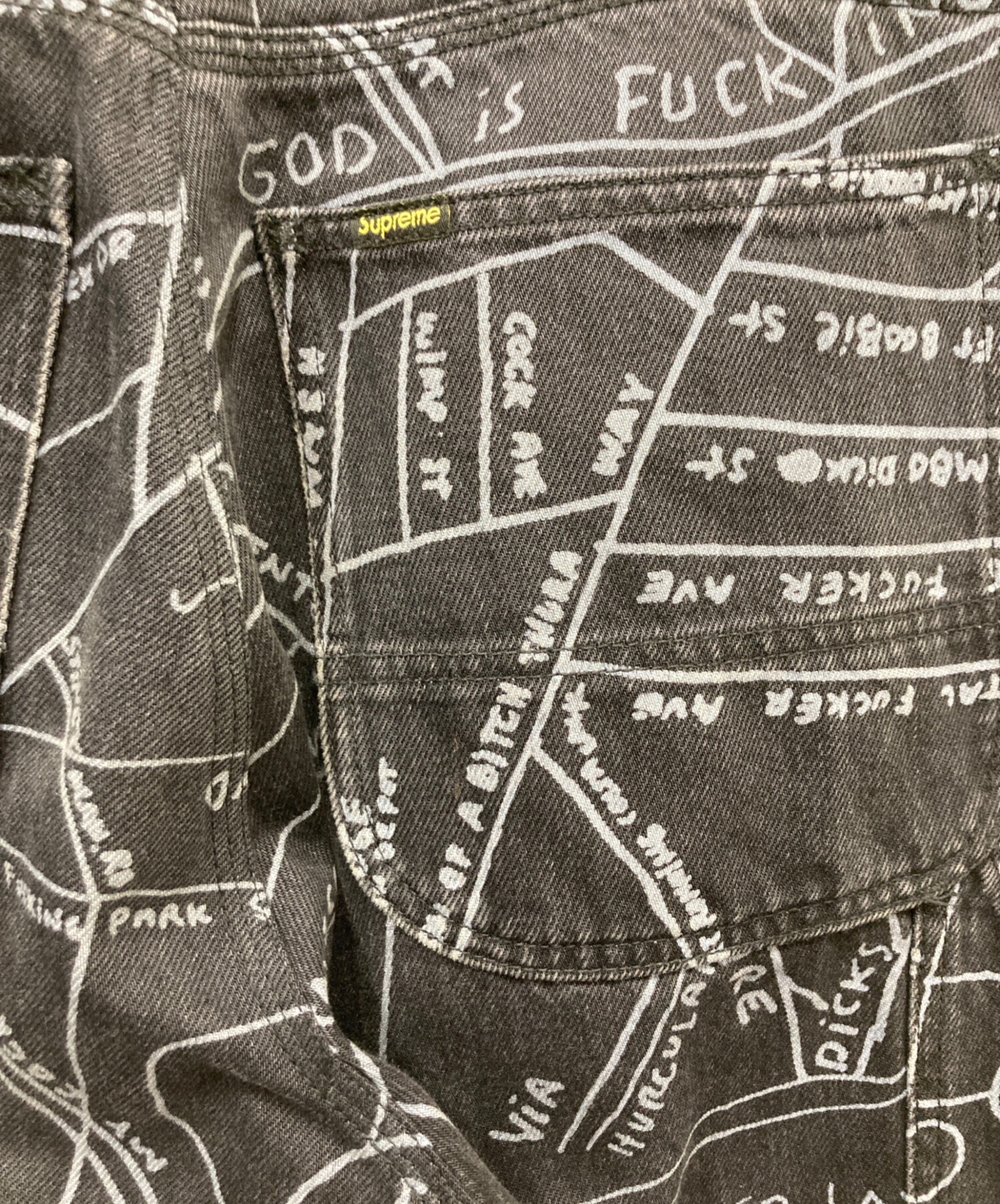 中古・古着通販】SUPREME (シュプリーム) 19SS Gonz Map Denim Painter