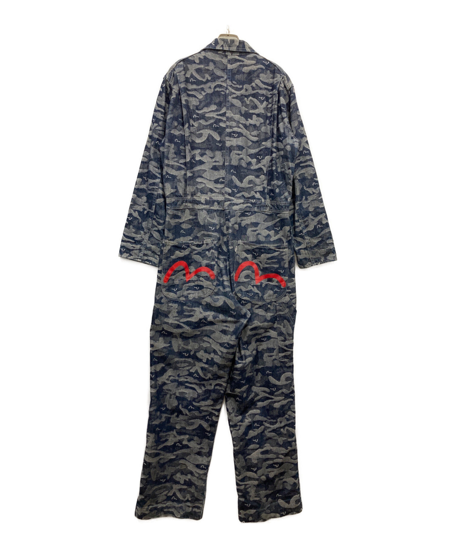 EVISU オーバーオール エヴィス 中古・古着通販】EVISU (エヴィス) 総柄デニムオールインワン