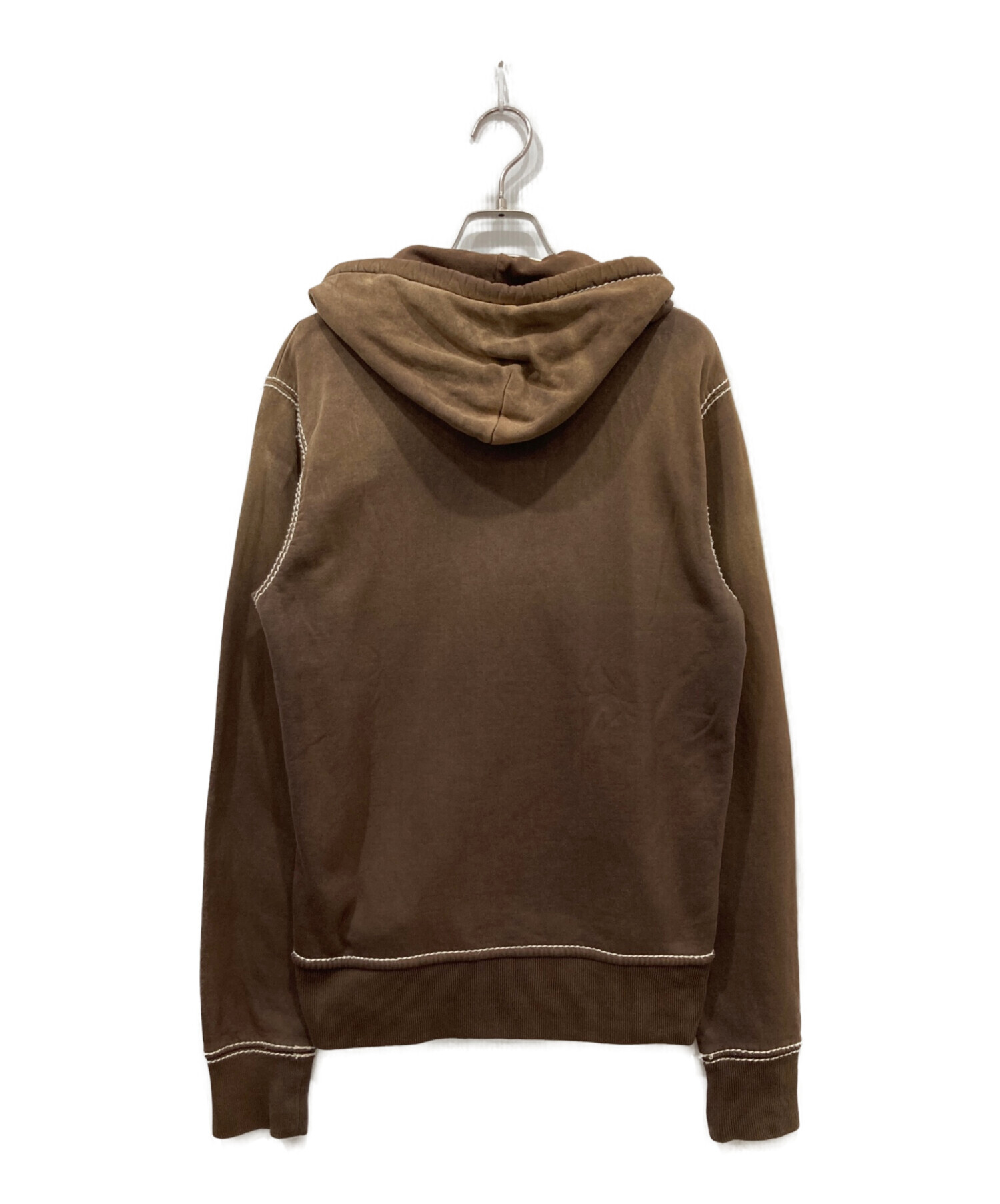 True Religion ジップパーカー ユーズド加工 M 中古・古着通販】TRUE RELIGION (トゥルー レリジョン) ジップパーカー