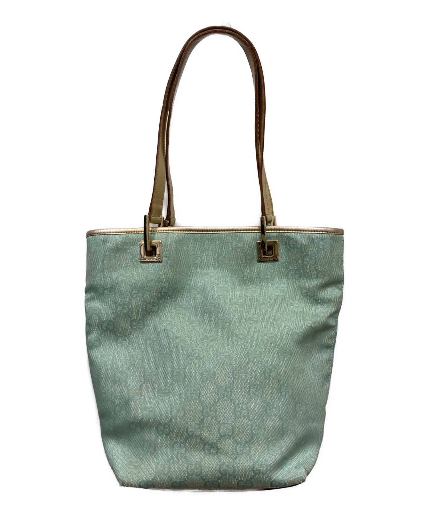 5/15までの期間限出品　　希少　美品　GUCCI トートバッグ ライトブルー 中古・古着通販】GUCCI (グッチ) ミニトートバッグ ブルー｜ブランド