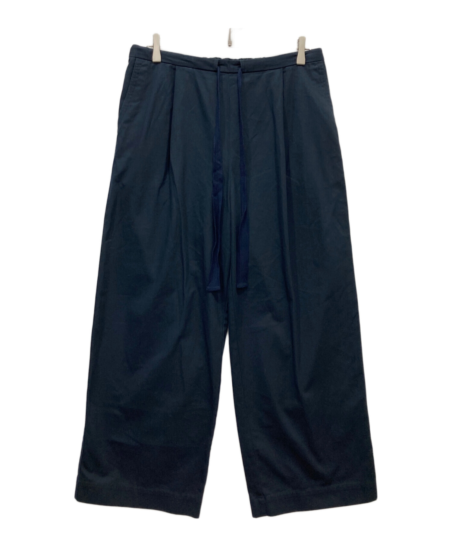 中古・古着通販】BEARDSLEY (ビアズリー) ドロストチノパンツ ネイビー