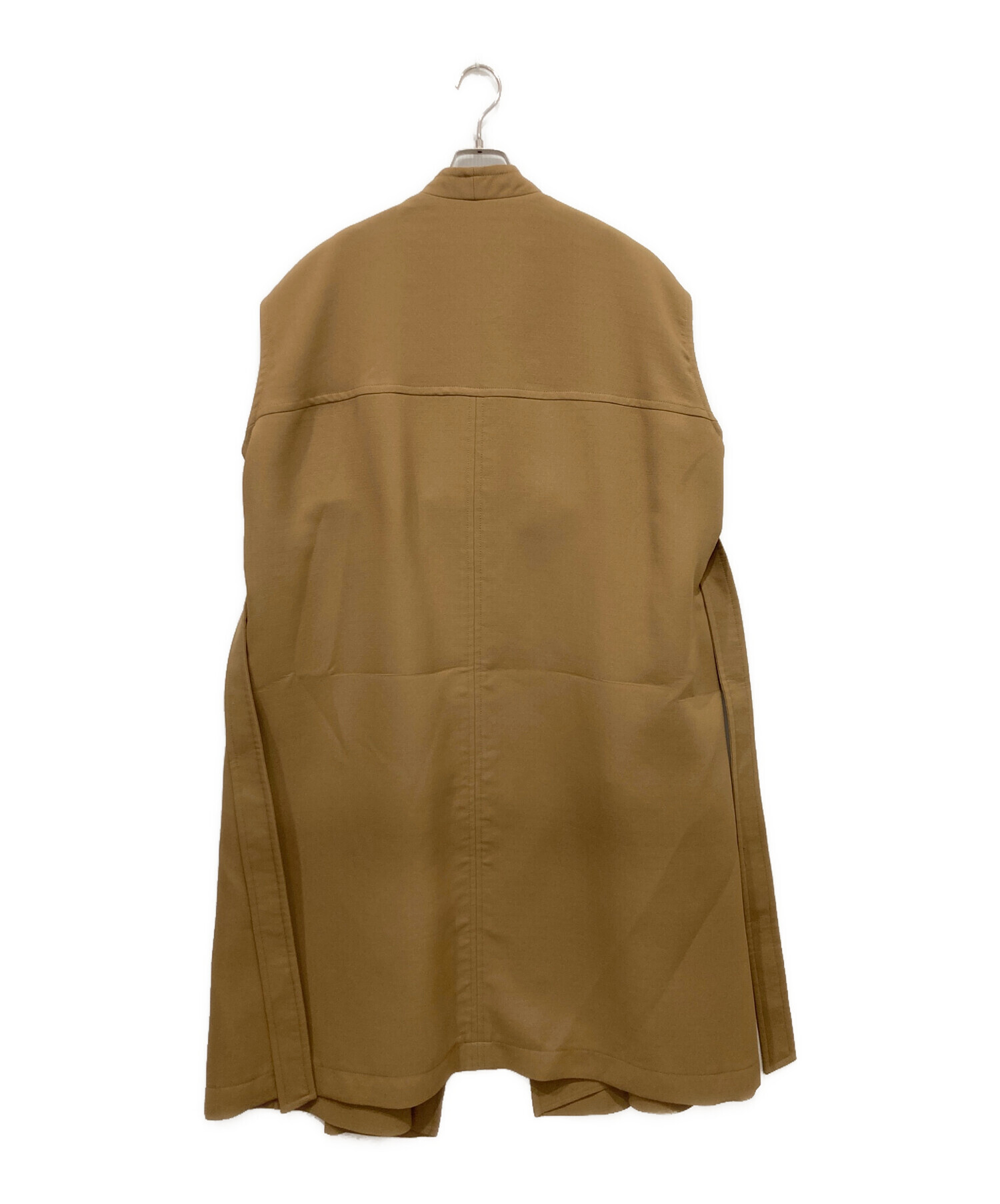 中古・古着通販】ELLIE (エリー) スリーブレスコート ブラウン サイズ