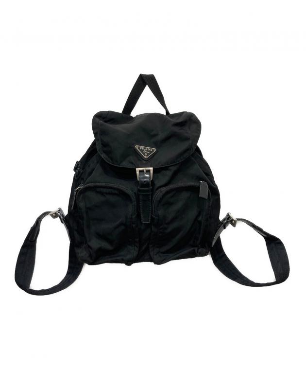 中古・古着通販】PRADA (プラダ) ナイロンリュック ブラック｜ブランド