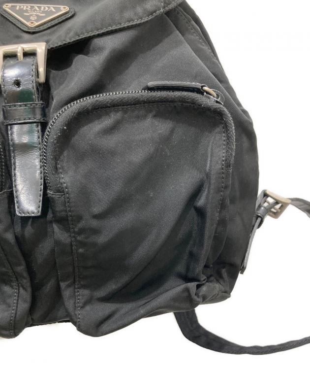 ※ジャンク品※PRADA ブラックナイロン リュック 中古・古着通販】PRADA (プラダ) ナイロンリュック ブラック｜ブランド