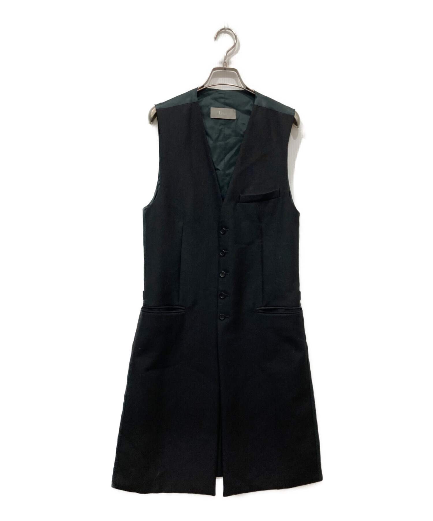 中古・古着通販】DIOR HOMME (ディオール オム) ロングジレ ブラック