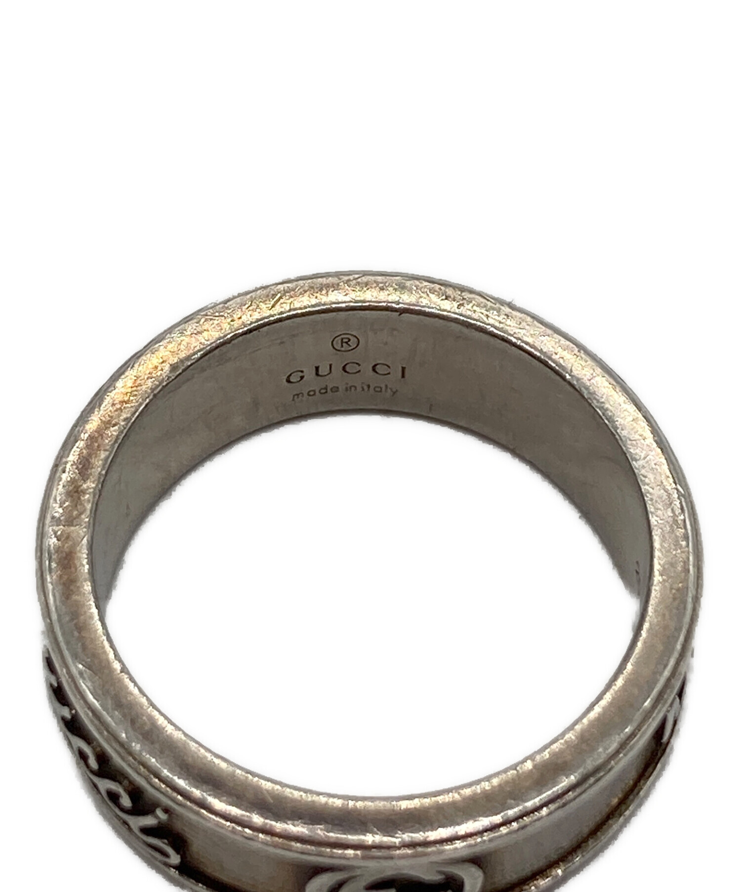 中古・古着通販】GUCCI (グッチ) GGリング シルバー サイズ:19号/20