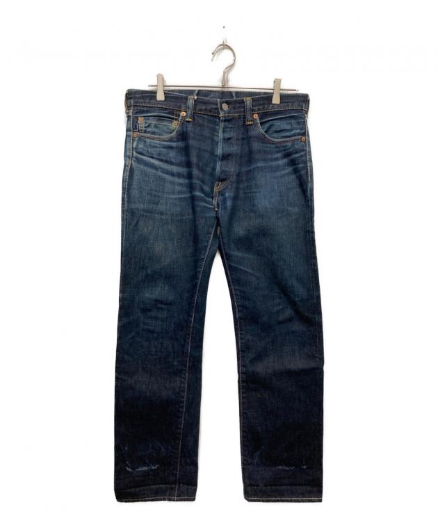 MOMOTAROジーンズ　タイトストレートデニム ダークブルー出陣モデルW32￼ 中古・古着通販】MOMOTARO JEANS (桃太郎ジーンズ) 出陣タイト