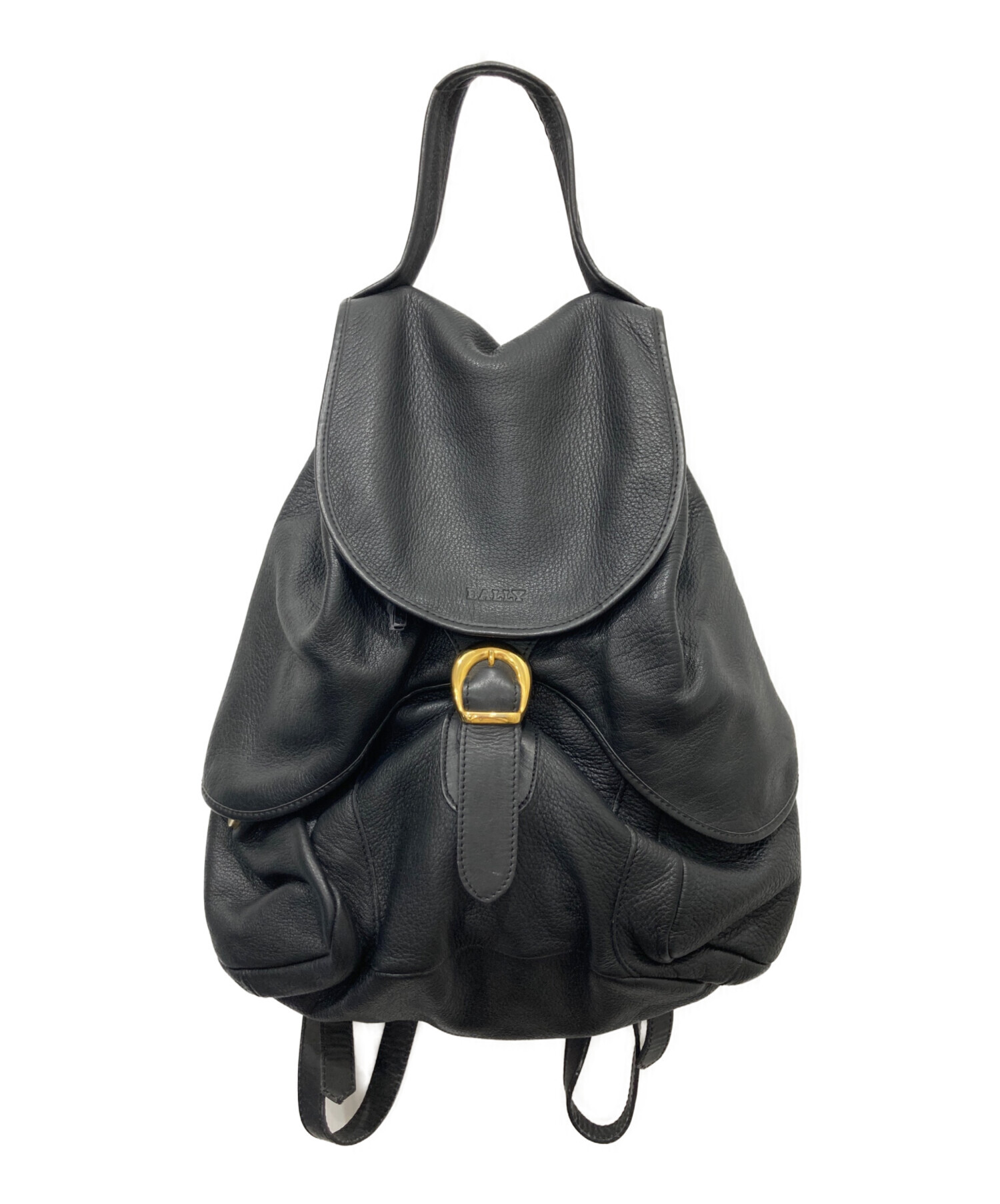 中古・古着通販】BALLY (バリー) レザーリュック ブラック｜ブランド