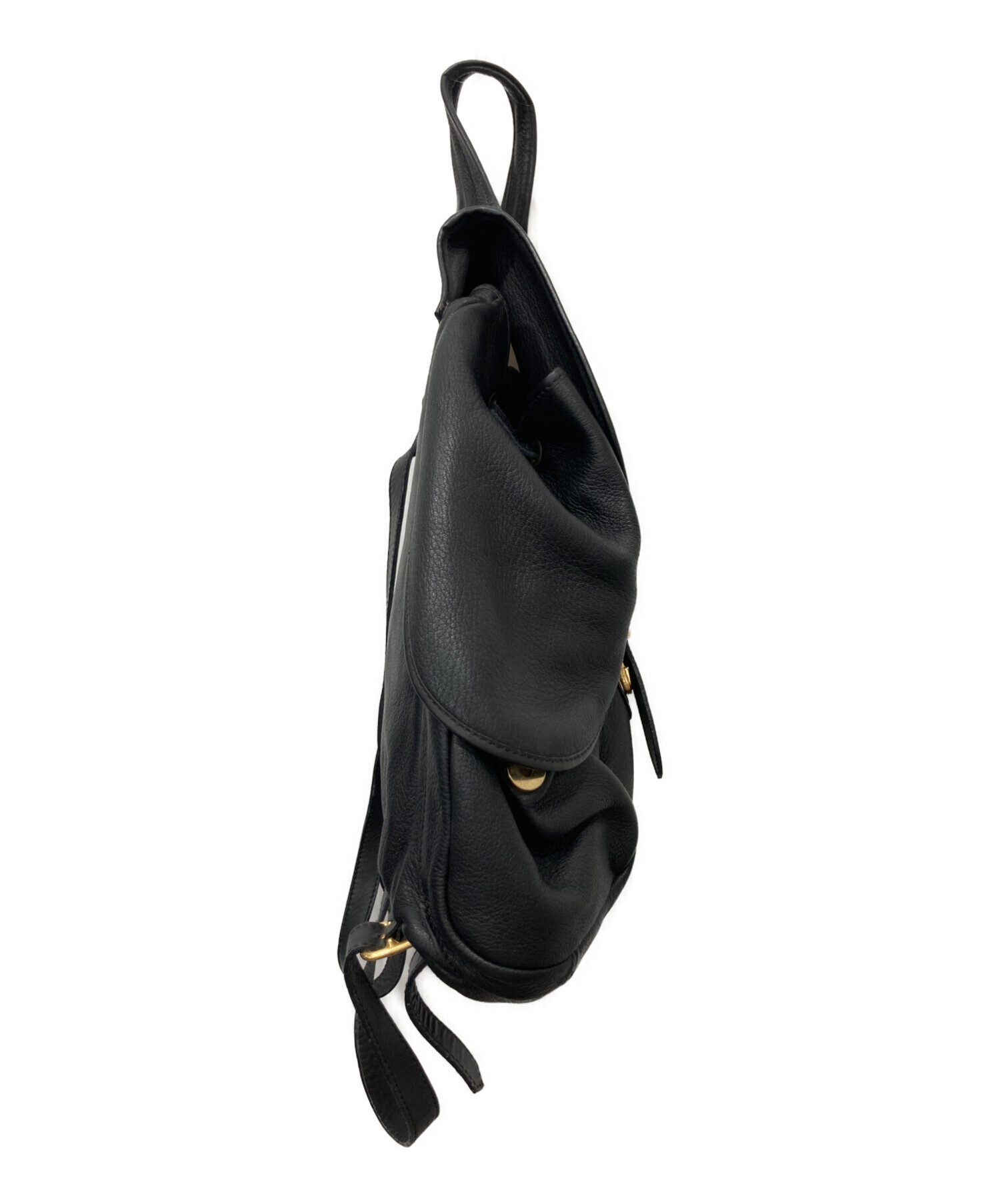 中古・古着通販】BALLY (バリー) レザーリュック ブラック｜ブランド