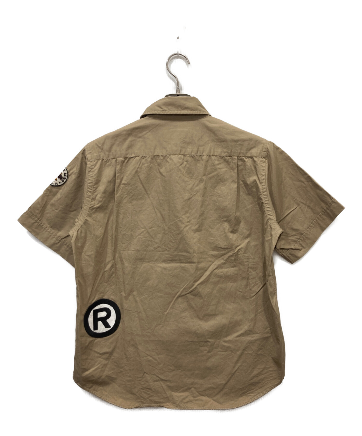 【激レア】A BATHING APE ベイプ　ミリタリーシャツ　完売モデル　刺繍 中古・古着通販】A BATHING APE (アベイシングエイプ) ミリタリー